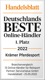 Auszeichnung Handelsblatt: Platz 1 der besten deutschen Online-Hndler 2022 im Branchenvergleich