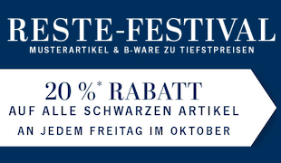 Reste-Festival - Jeden Freitag im Oktober