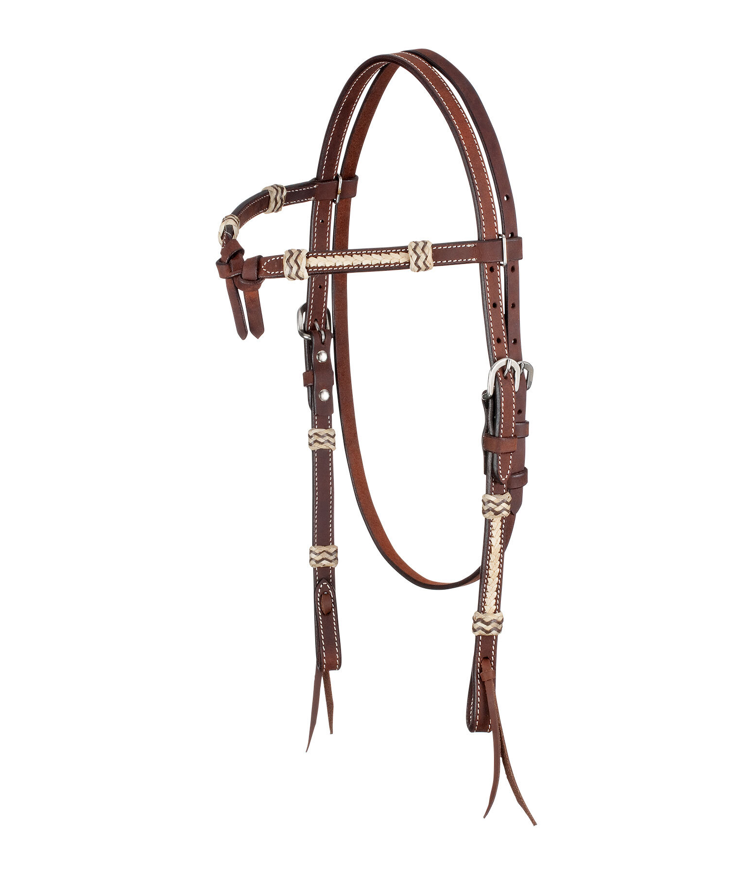 Kopfstück Braided Rawhide