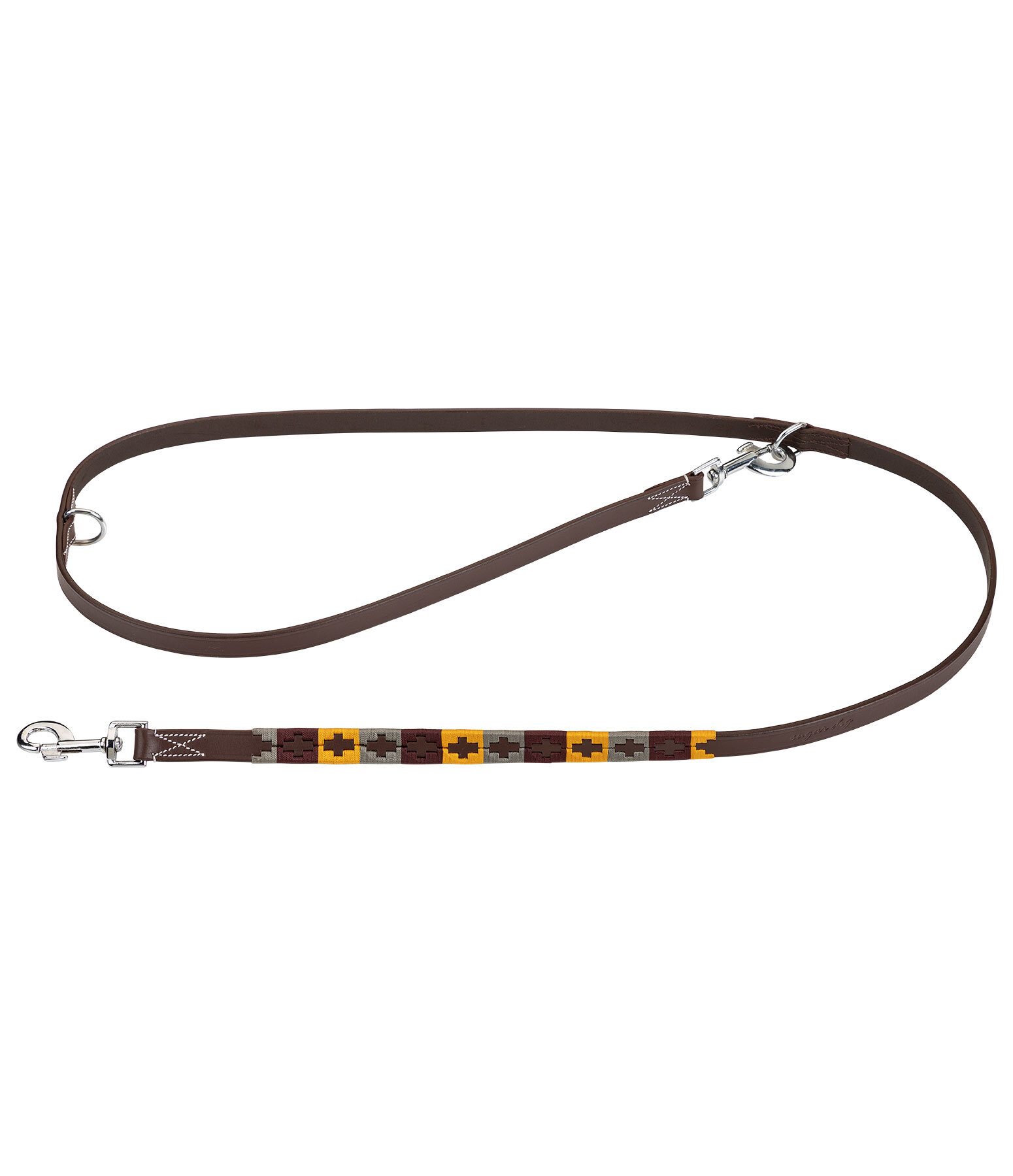 Set: Leder-Hundehalsband und -leine Polo Sports