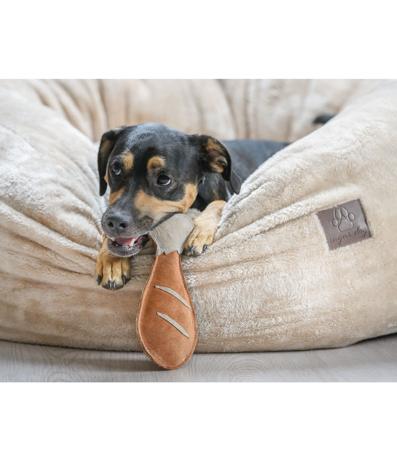 Hunde-Lederspielzeug Chicken