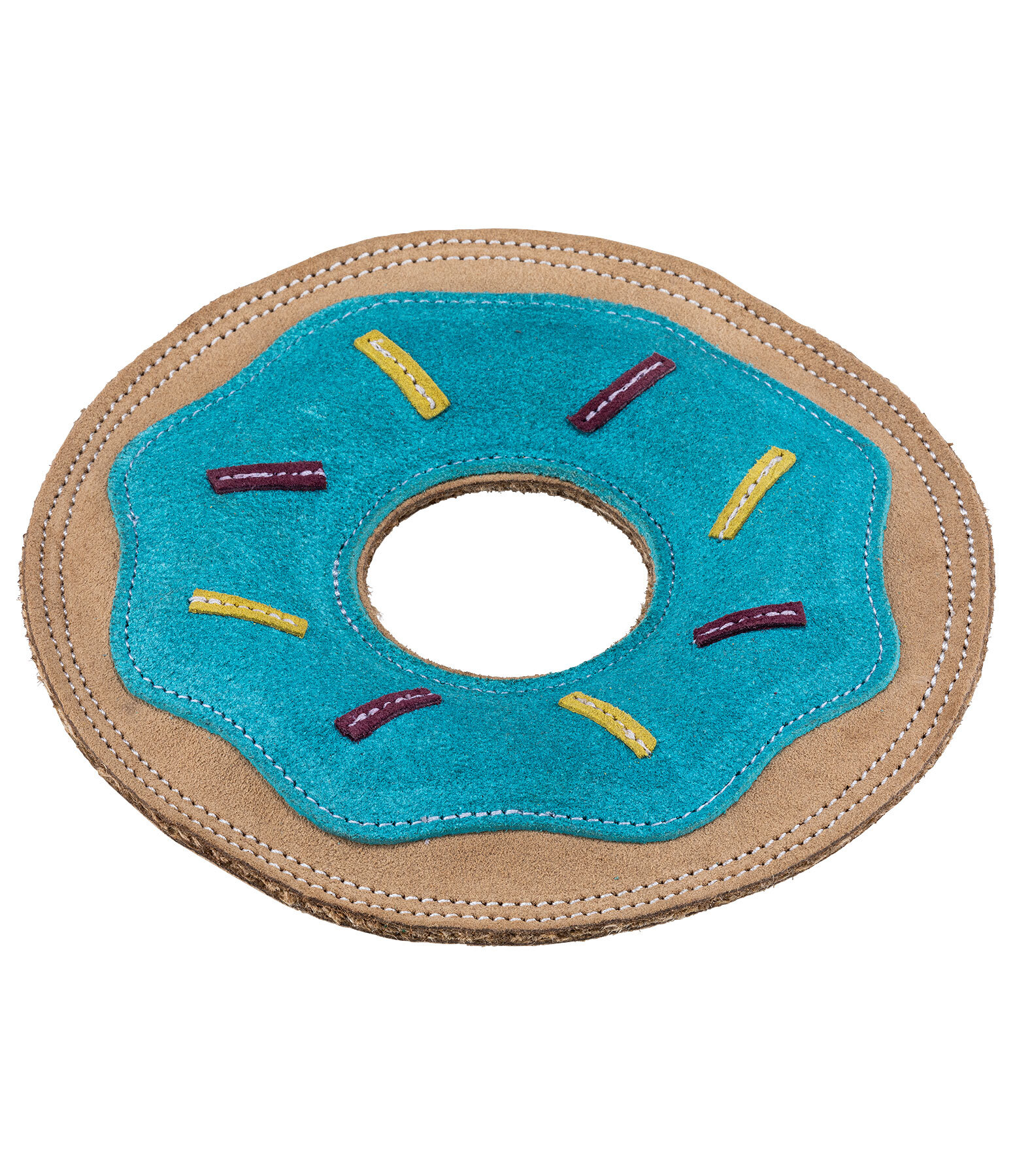 Leder-Hundefrisbee Donut