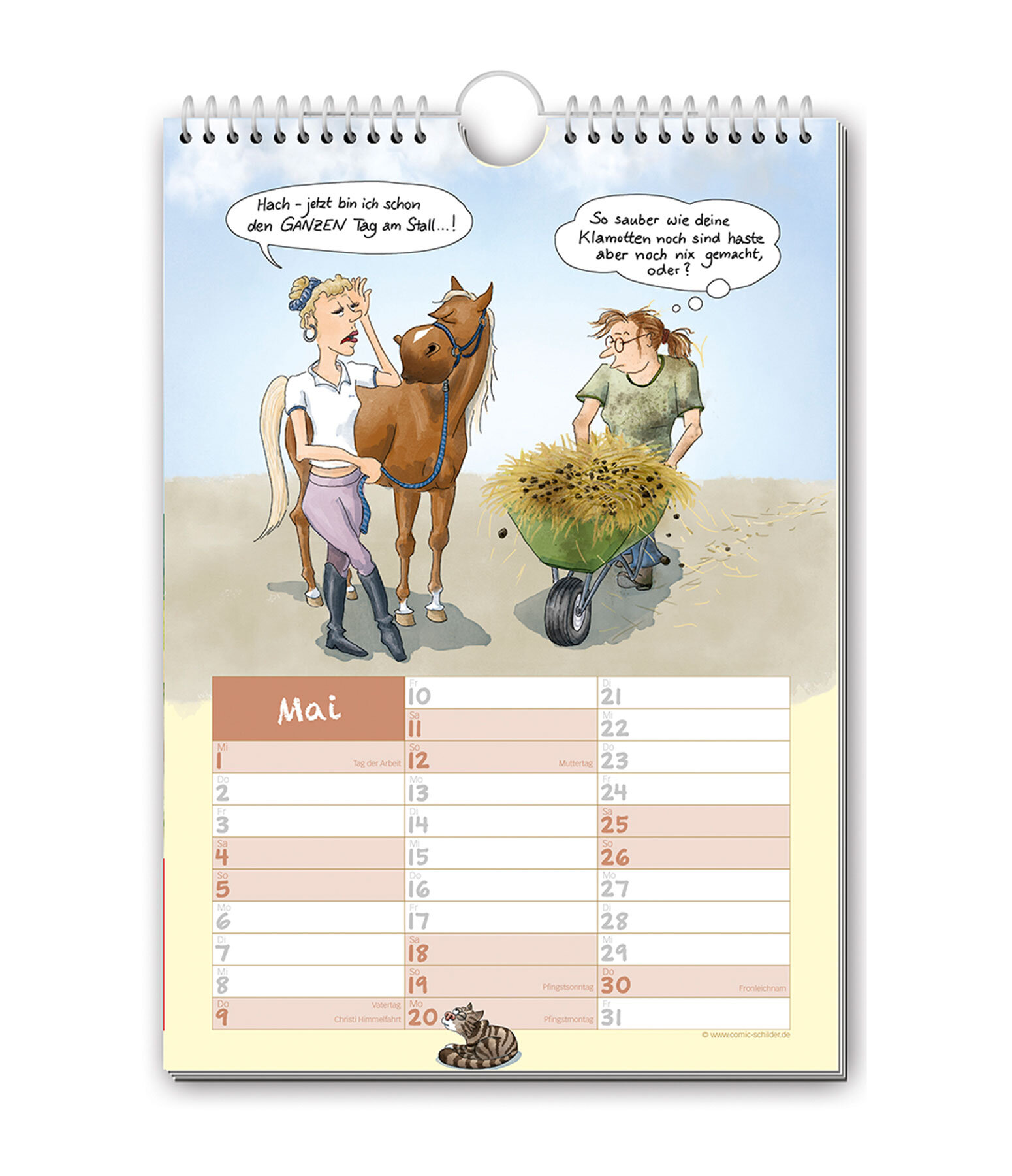 Geschichten vom Pferd - Comic Kalender 2024