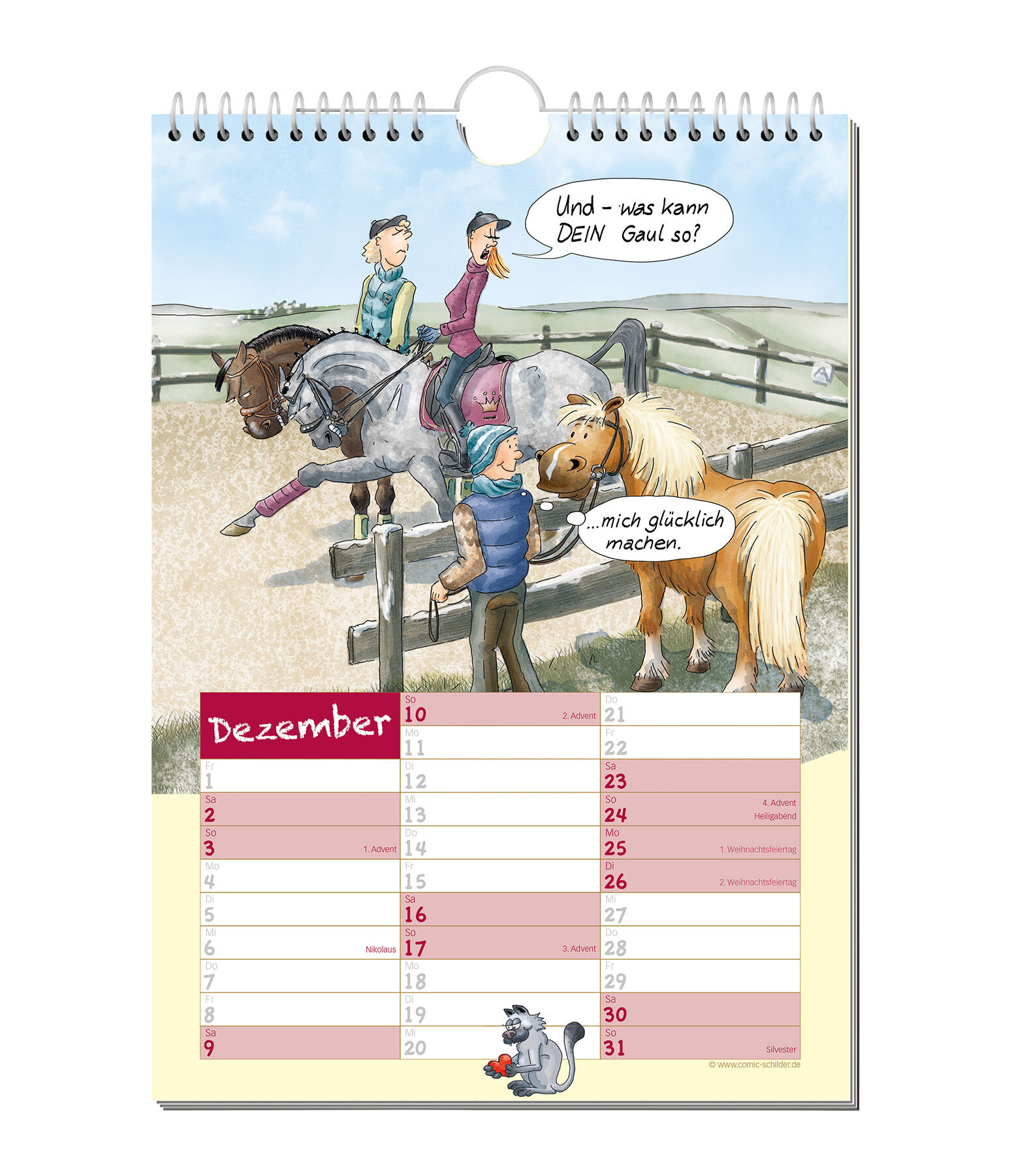 Geschichten vom Pferd - Comic Kalender 2024