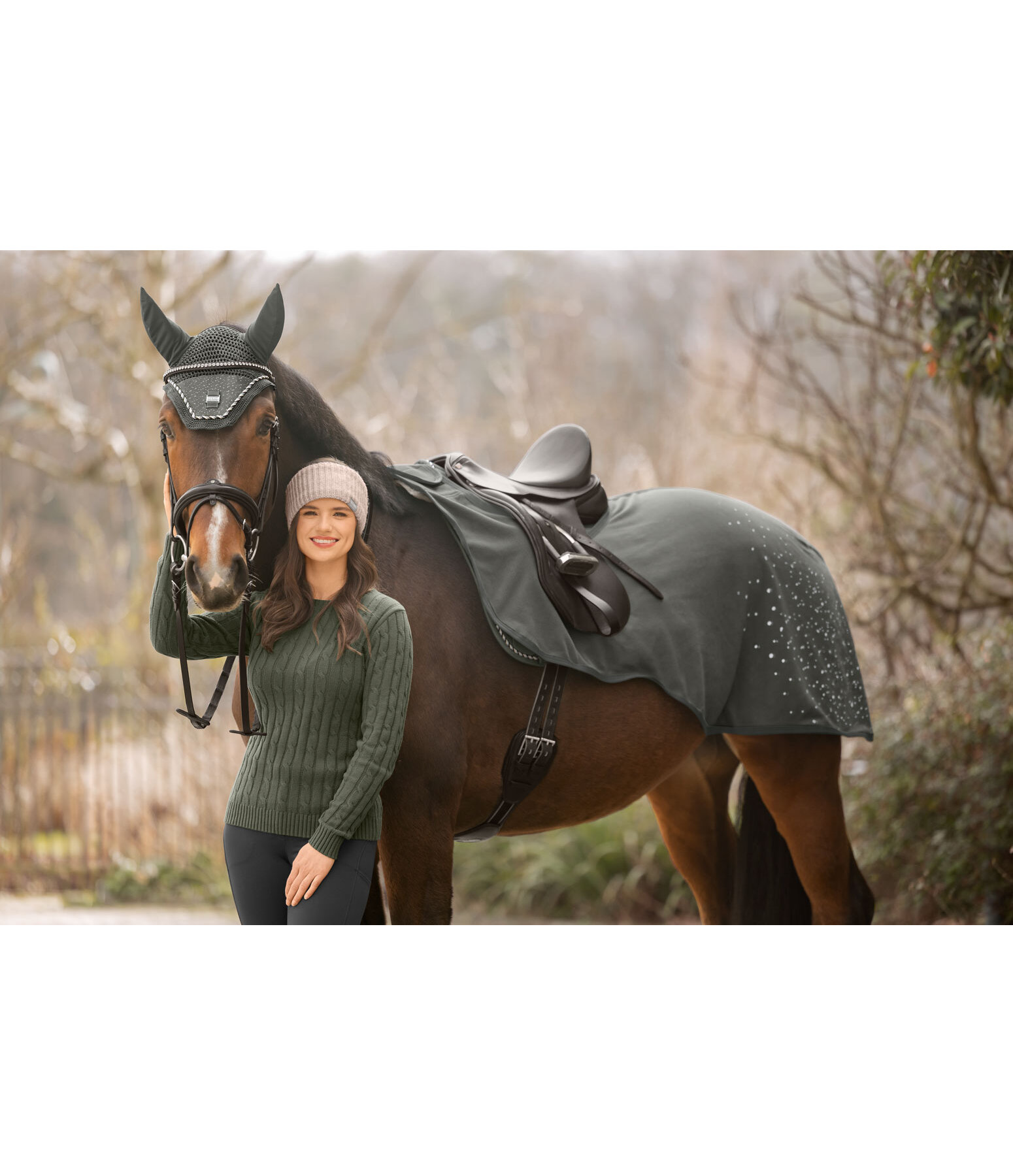 Funktions-Fleece-Ausreitdecke Sparkling II