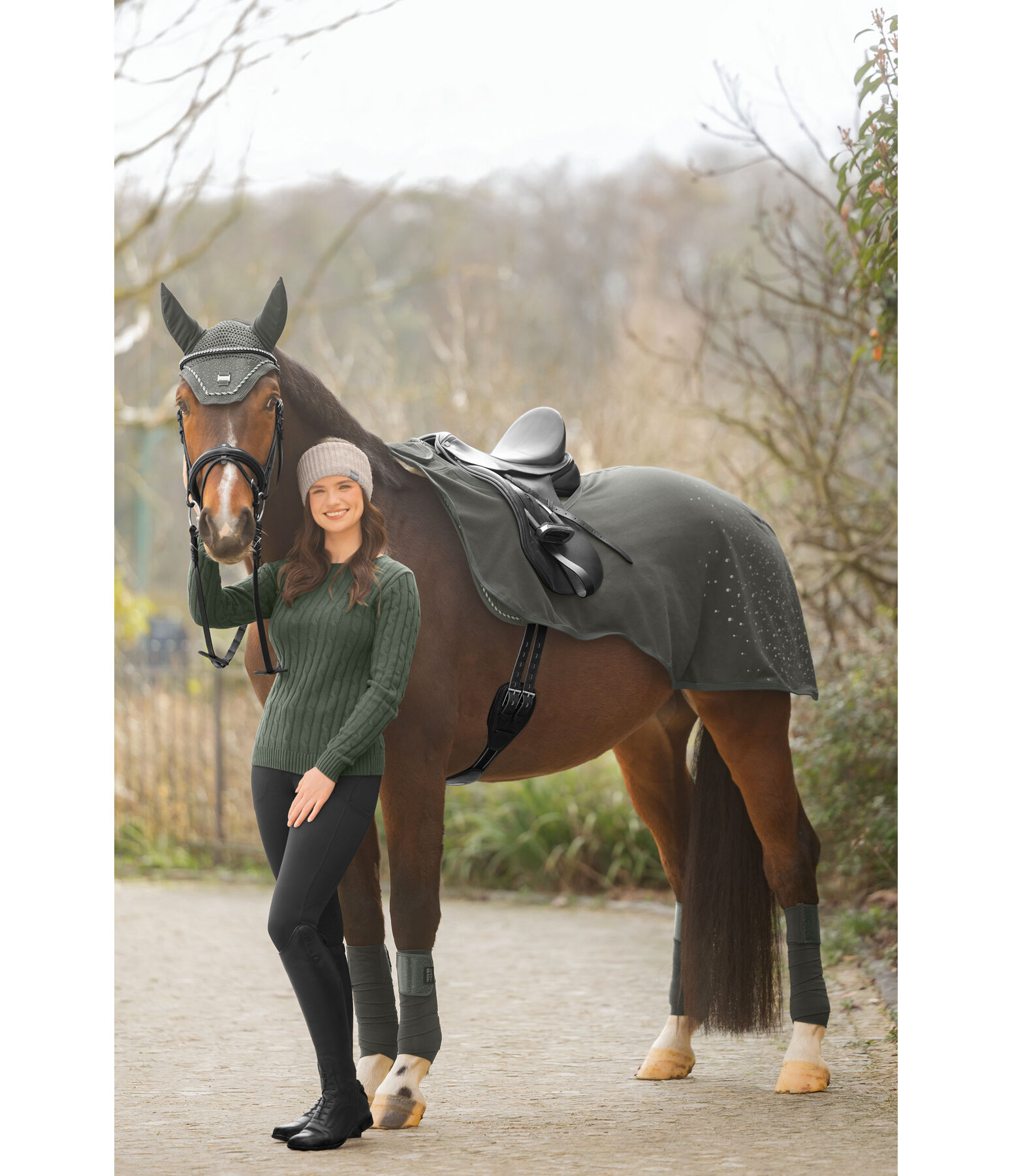 Funktions-Fleece-Ausreitdecke Sparkling II