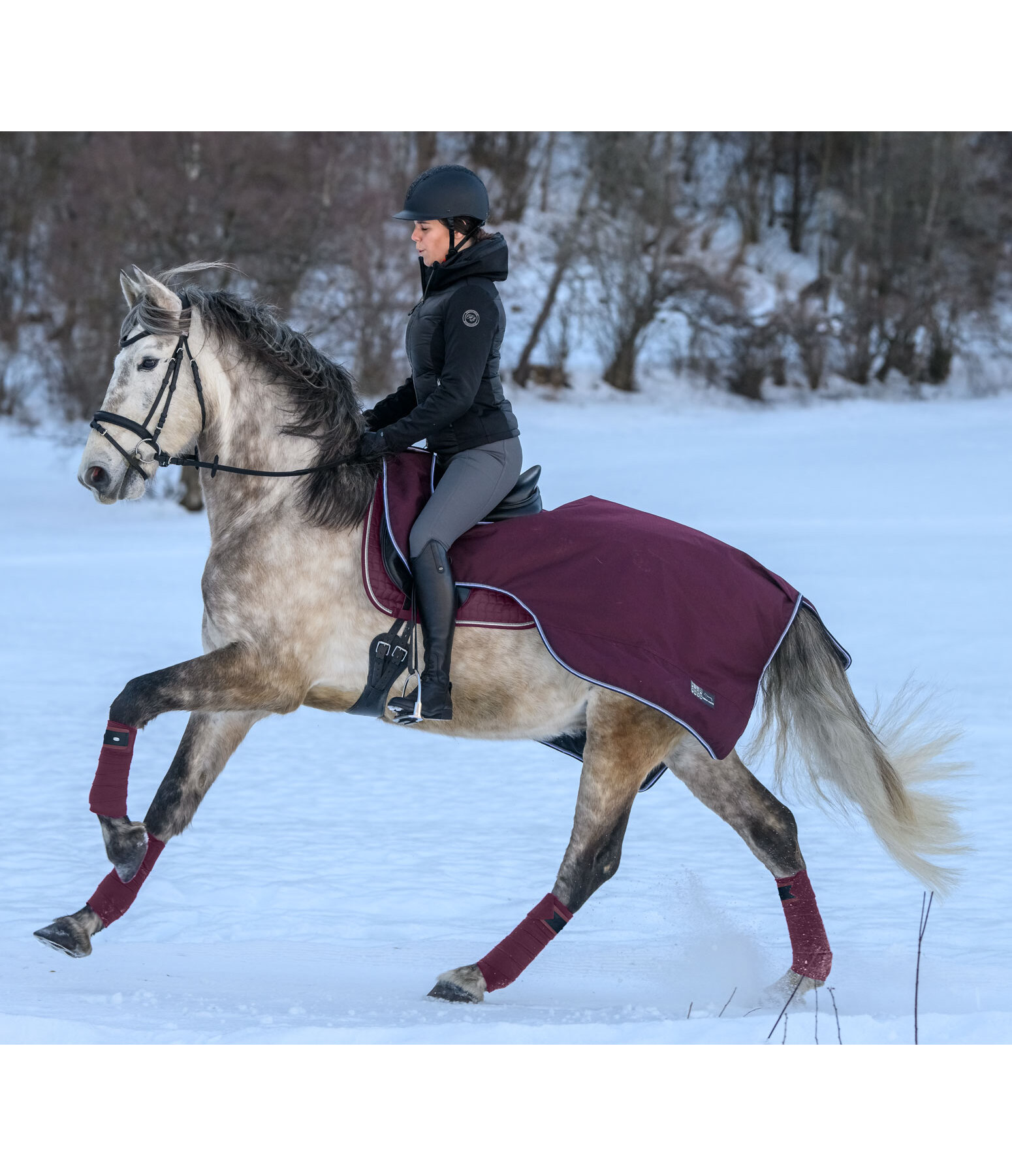 Regen-Ausreitdecke Kallie mit Fleecefutter, 50 g