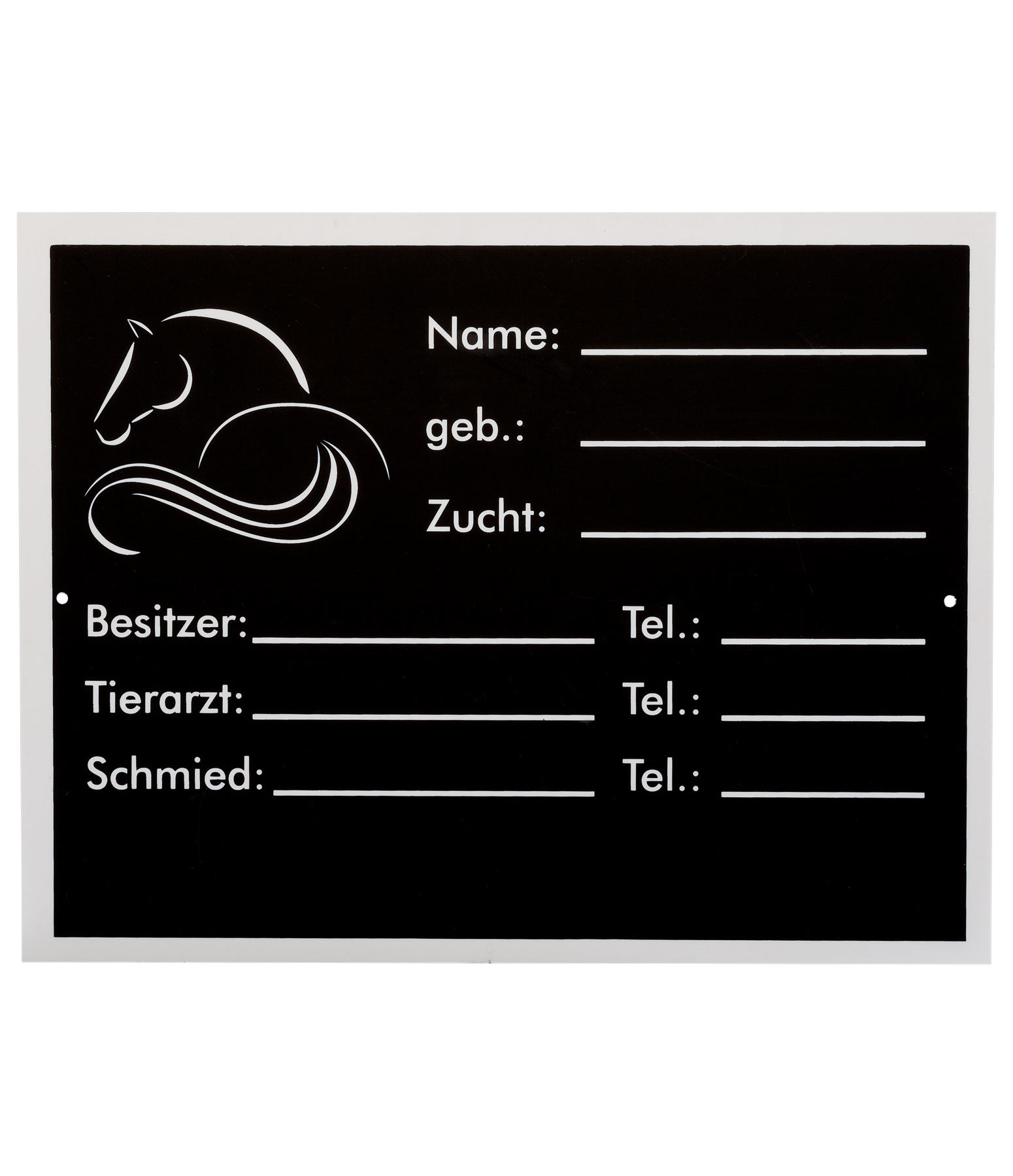 Stalltafel Pferd - Boxenschilder & Warntafeln - Krämer ...