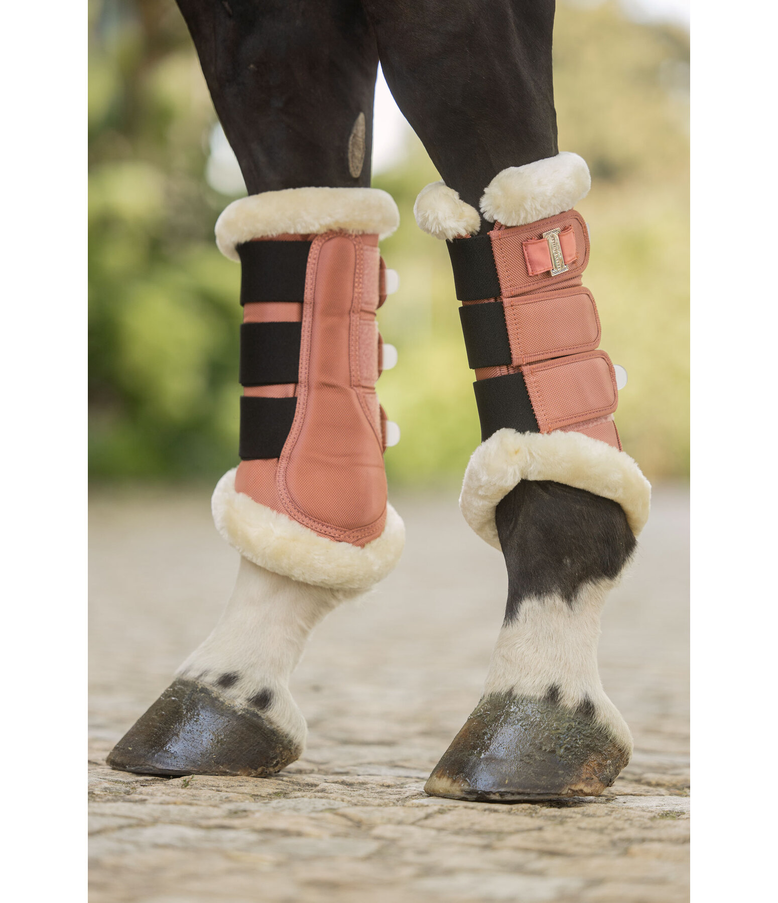 Teddyfleece-Dressurgamaschen Essential, Hinterbeine