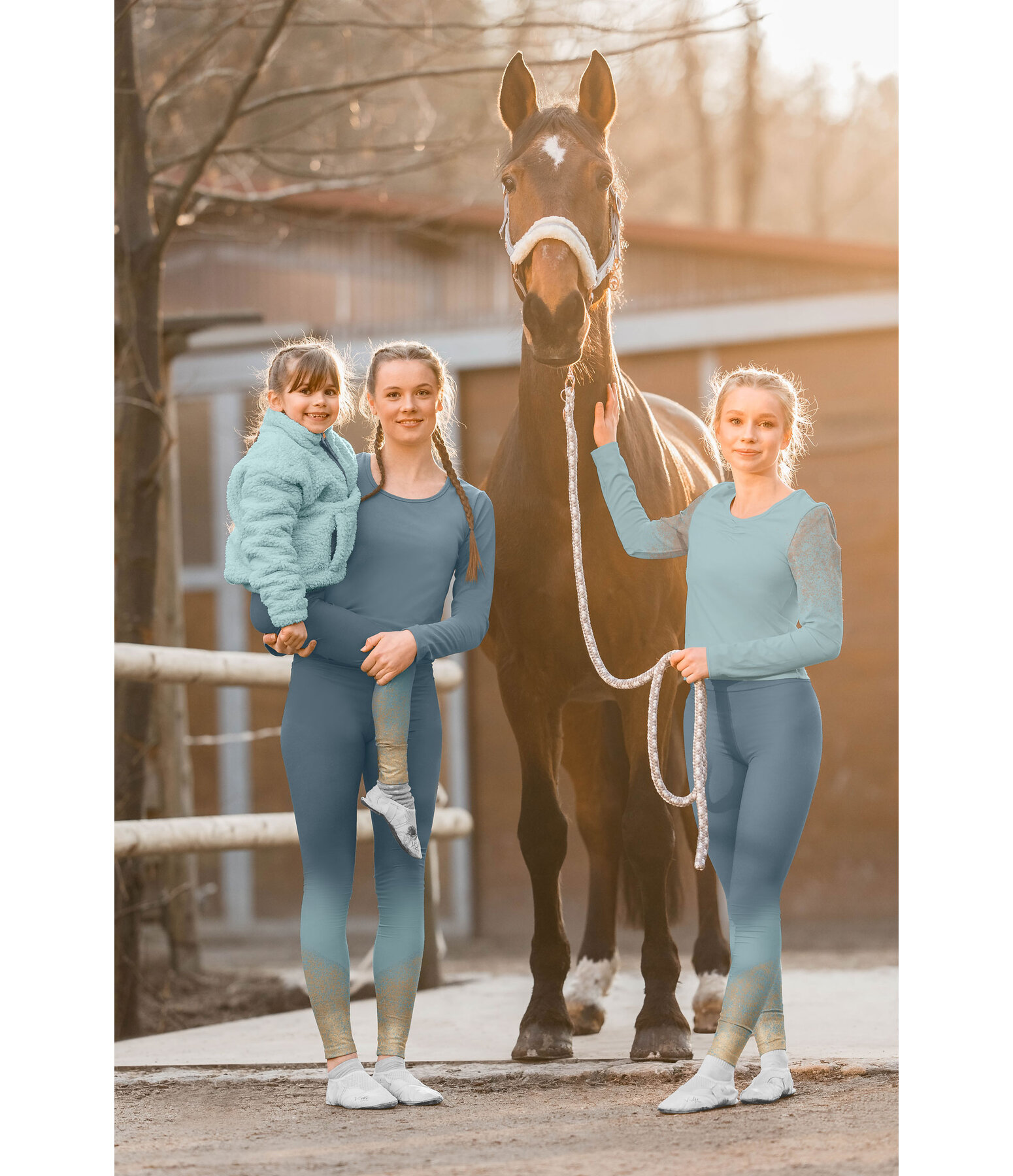 Voltigier-Leggings Icy Glitter