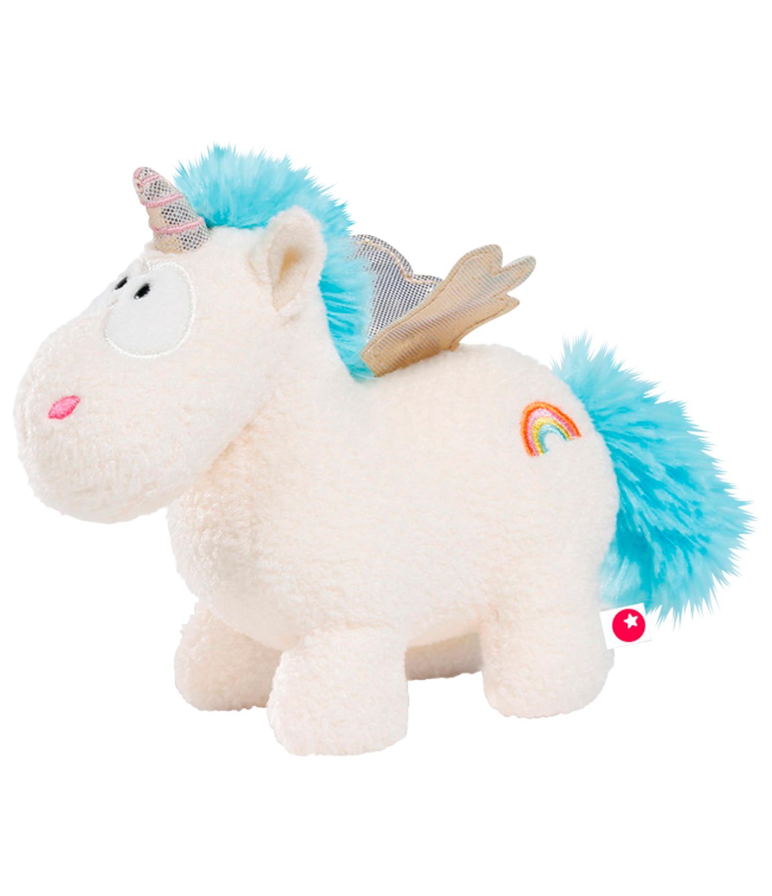 Nobby Plüsch Einhorn Rainbow 25cm | Mit Knisterbeinen & Squeaker Für Hunde