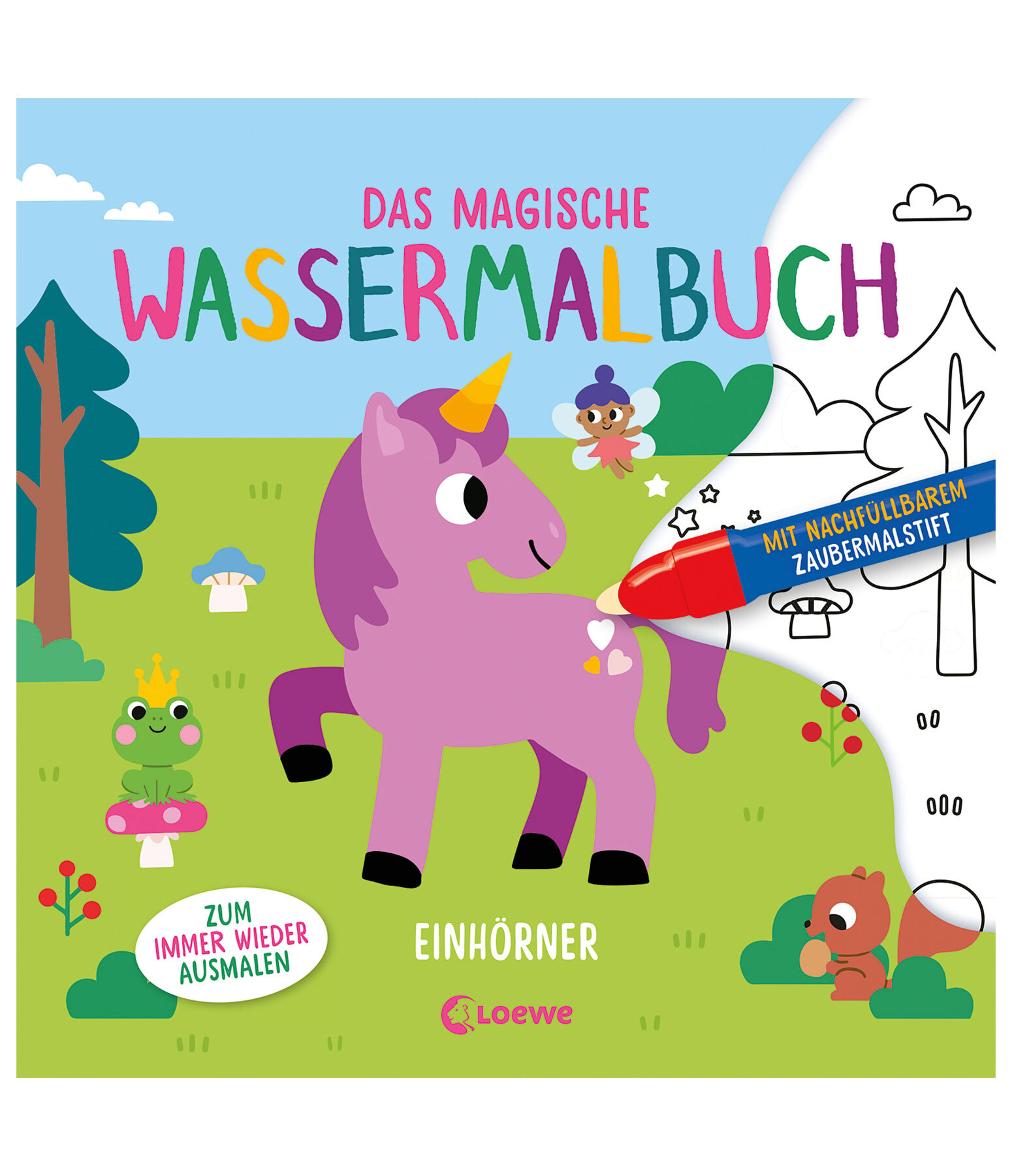 Das magische Wassermalbuch - Einhörner