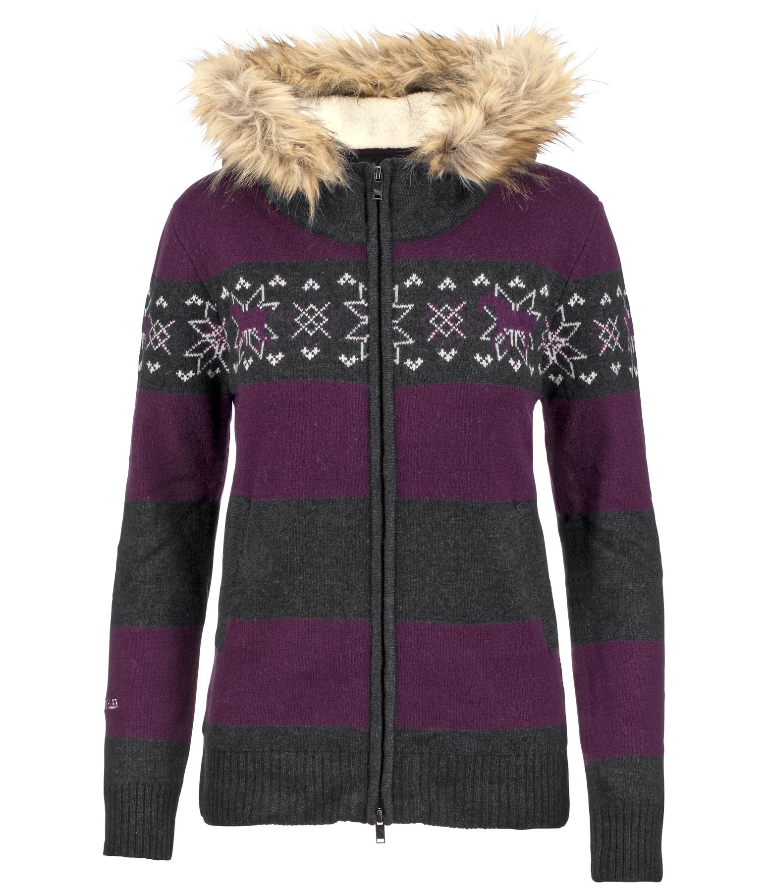 Kapuzen-Strickjacke Mona