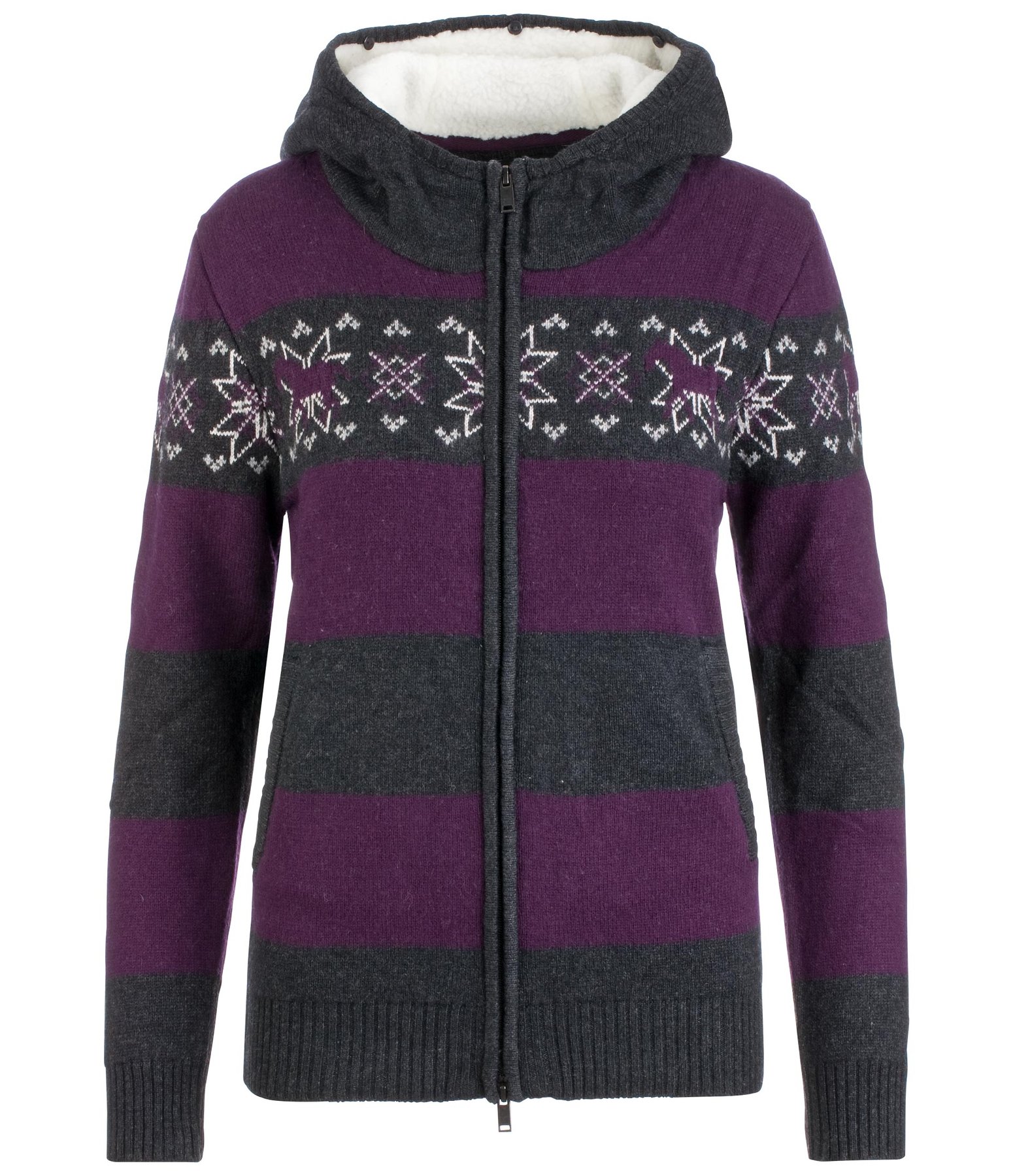 Kapuzen-Strickjacke Mona