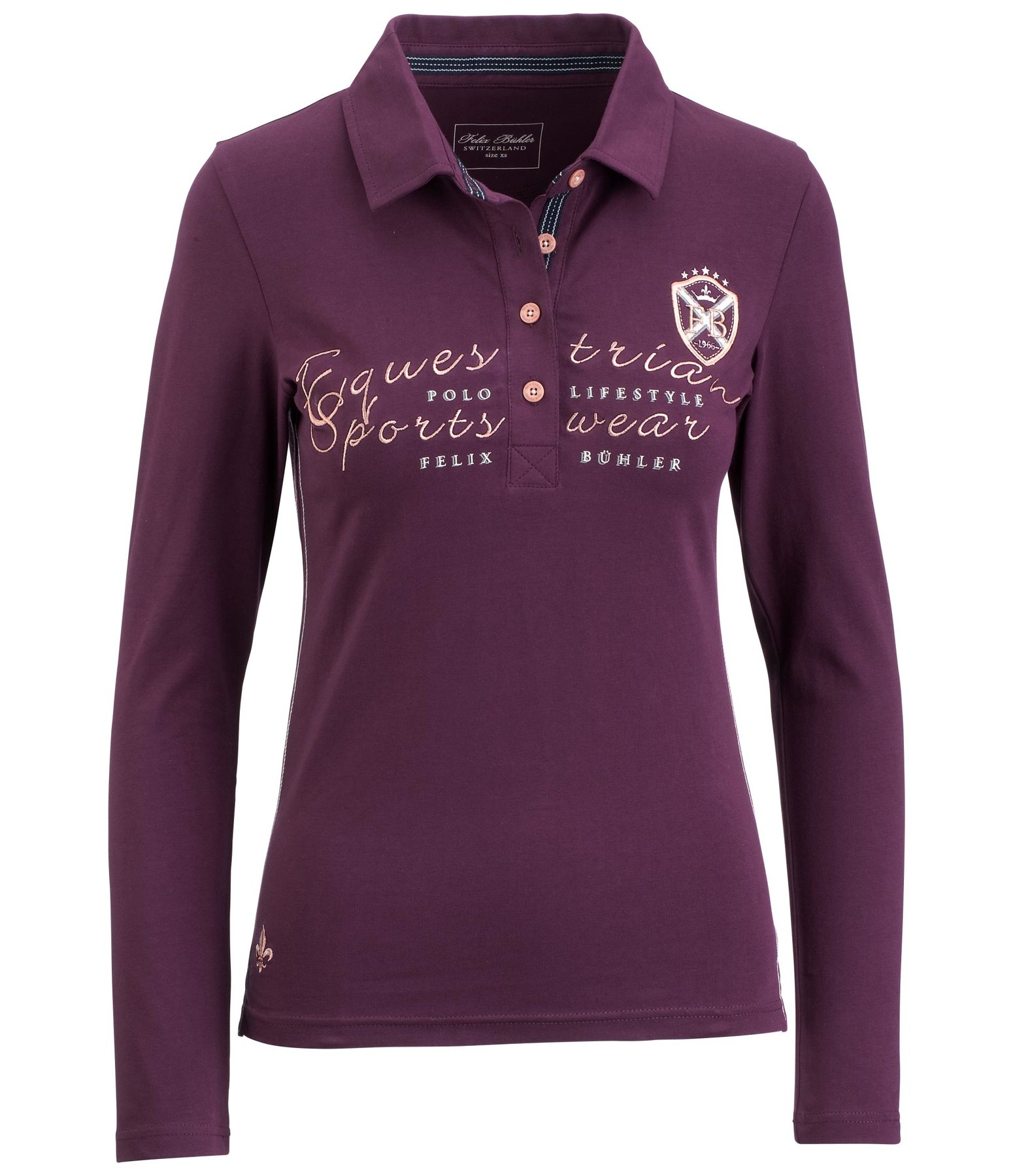 Langarm-Poloshirt Anna