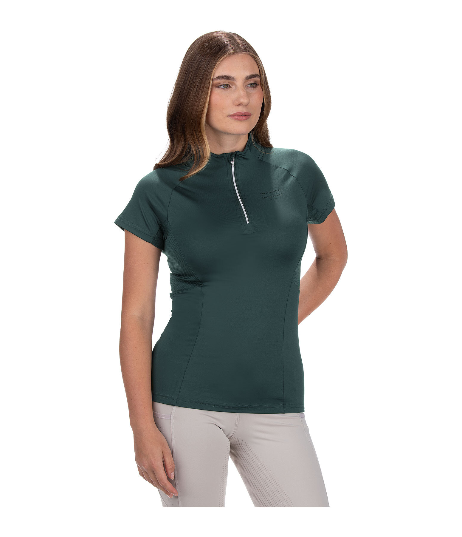 Zip-Funktionsshirt Lola