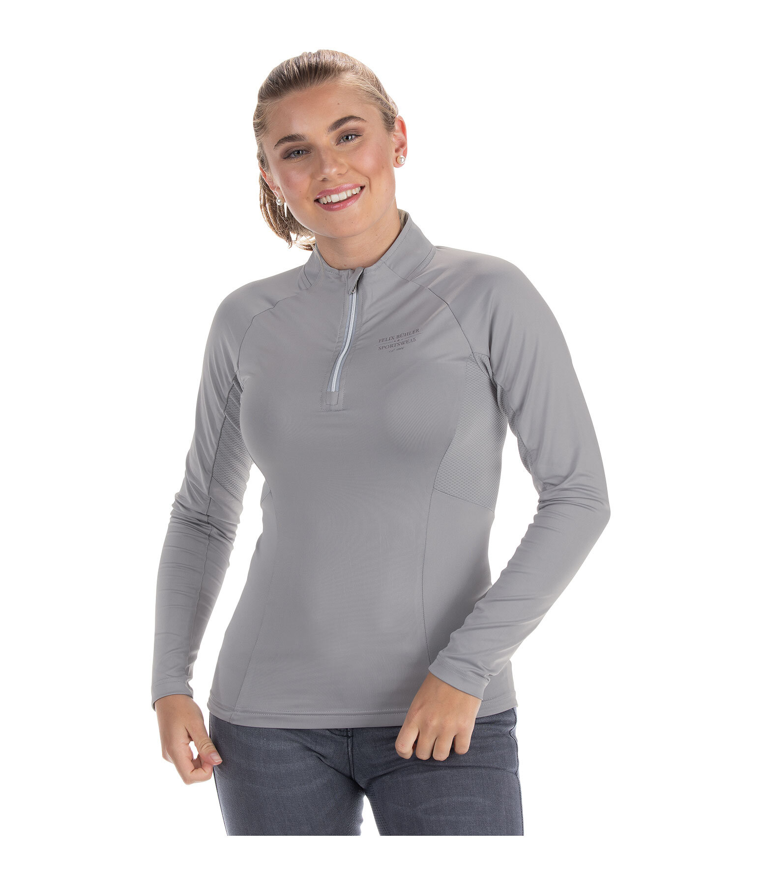 Zip-Funktions-Langarmshirt Sofie