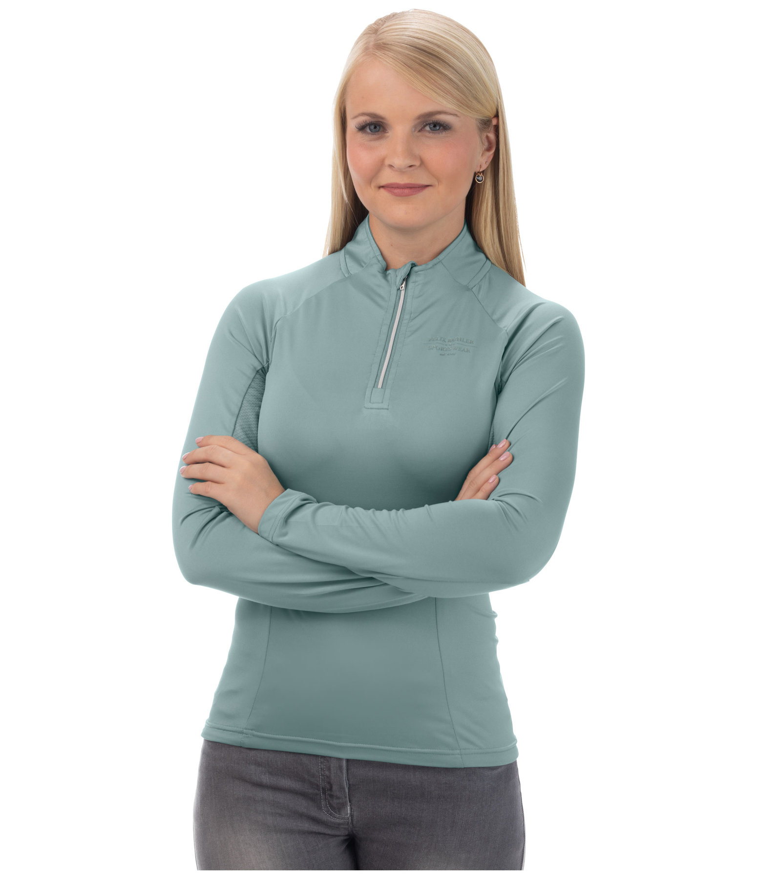 Zip-Funktions-Langarmshirt Sofie