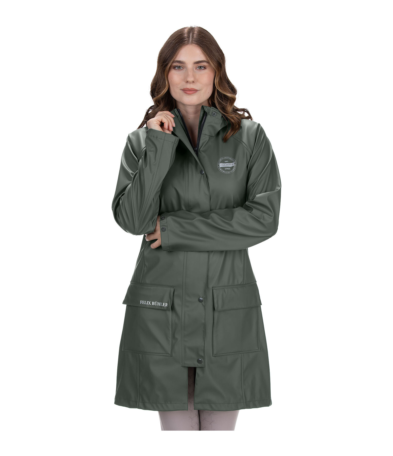 Kapuzen-Reit-Regenmantel Amy