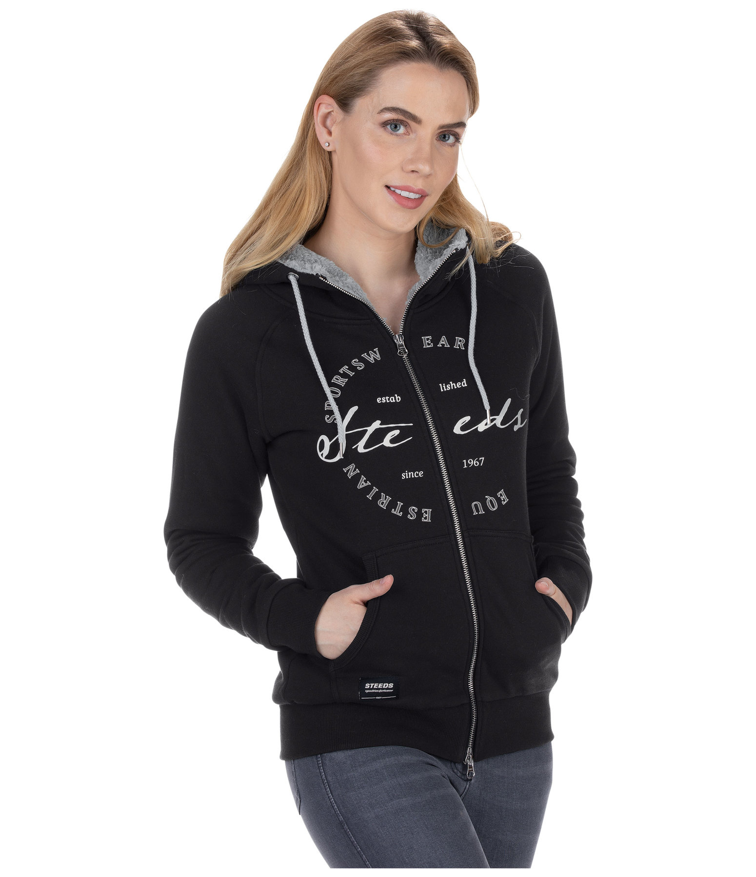 Kapuzen-Teddy-Sweatjacke Paula
