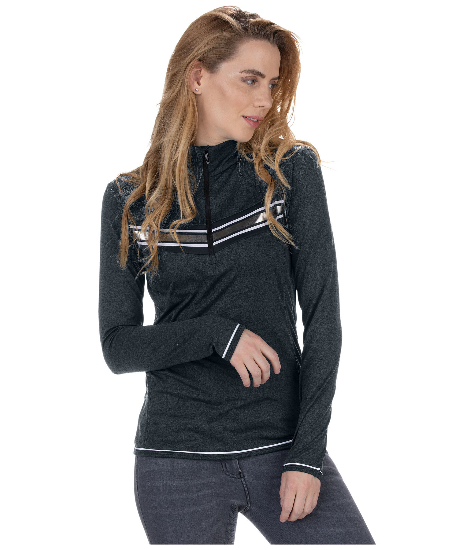 Performance-Stretch-Langarmshirt Viola