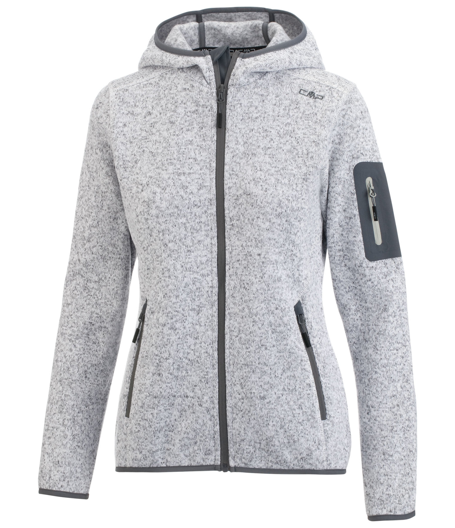 Kapuzen-Strickfleecejacke Sabrina