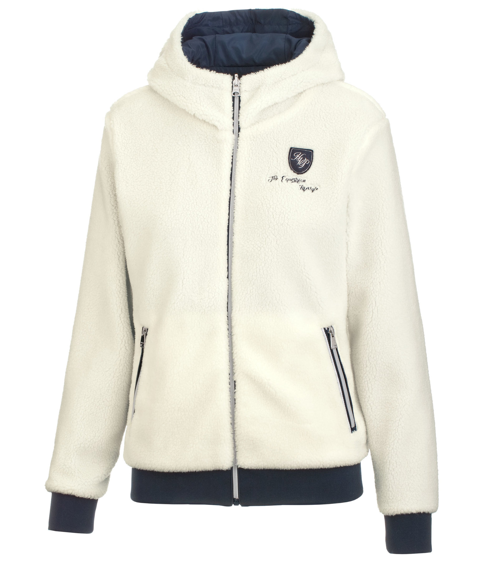 Wende-Teddy-Kapuzenjacke Garnet