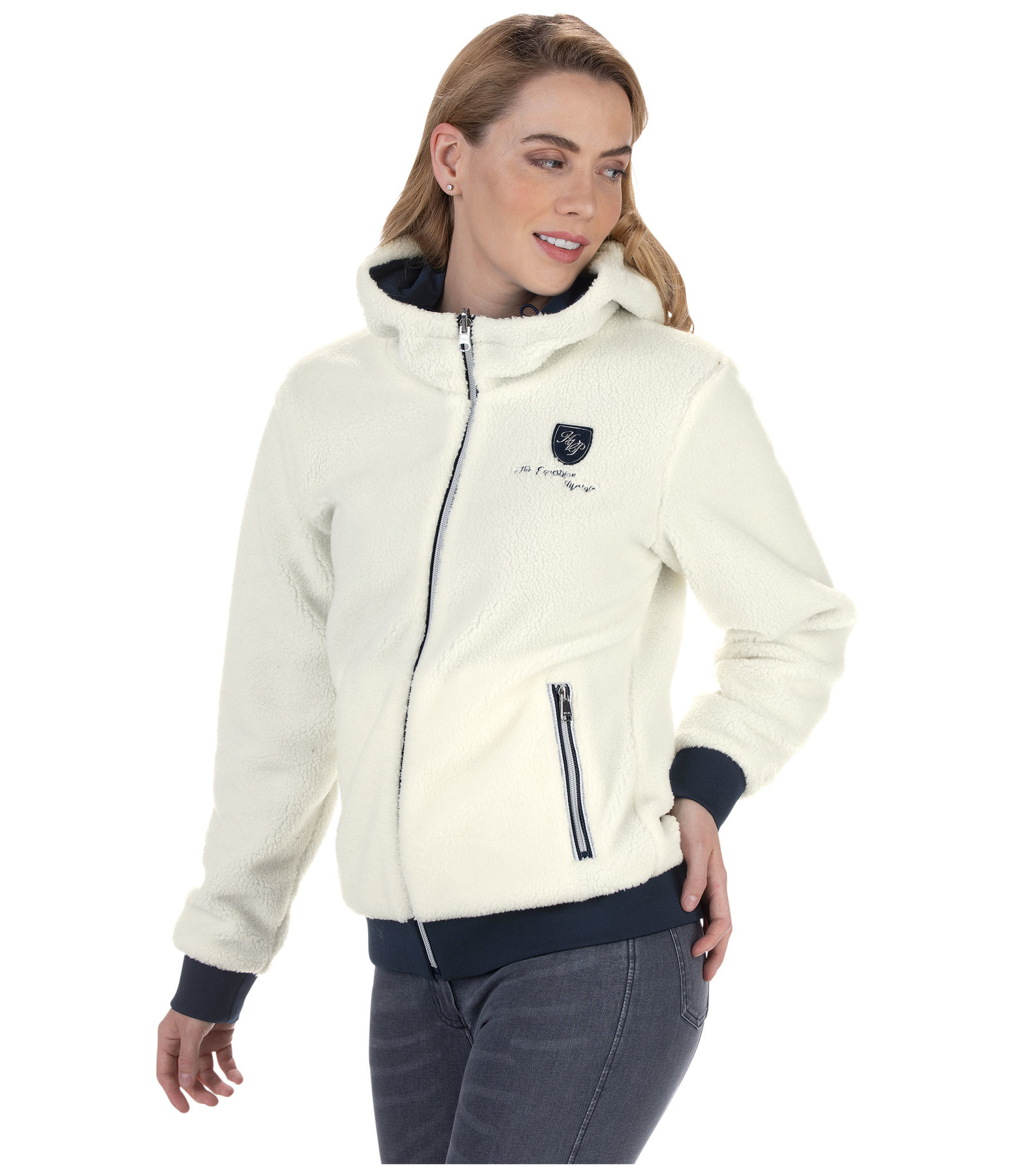 Wende-Teddy-Kapuzenjacke Garnet