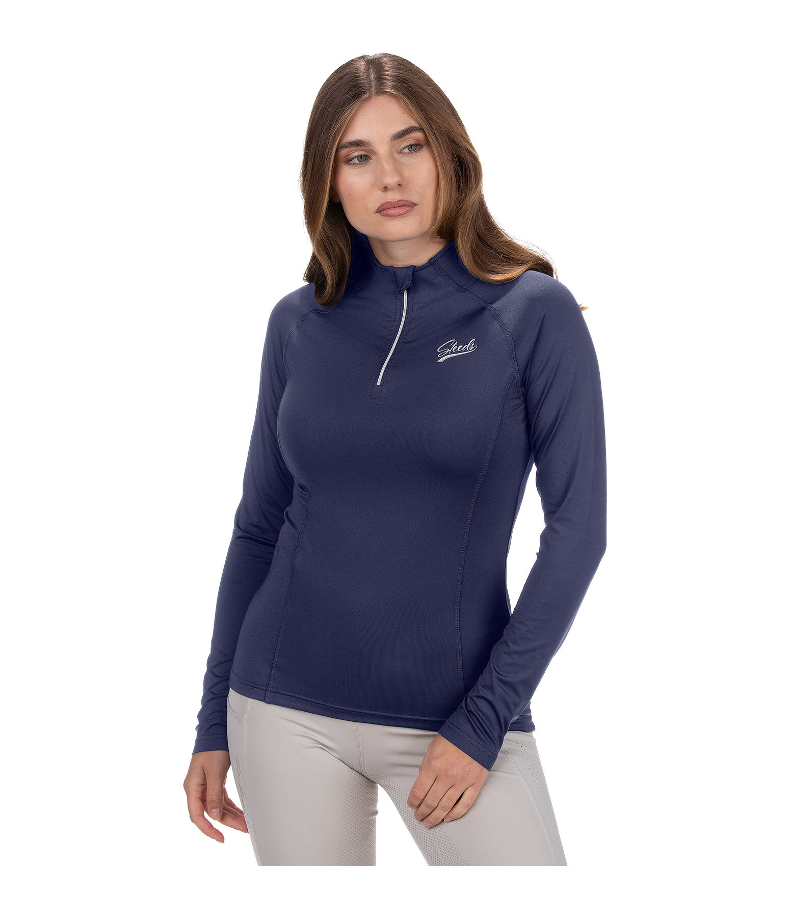 Zip-Funktions-Langarmshirt Lea