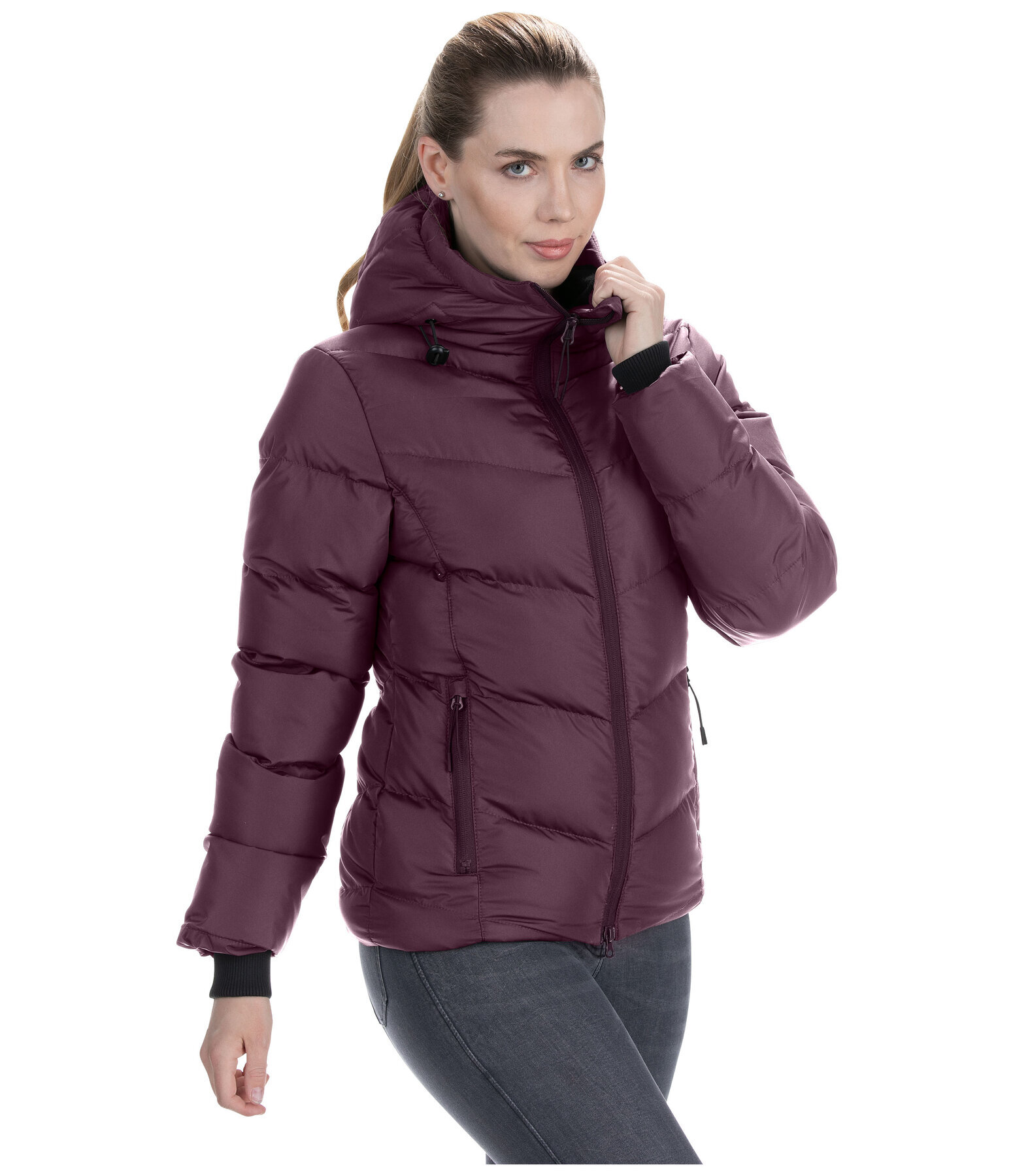 Kapuzen-Stepp-Reitjacke Marie
