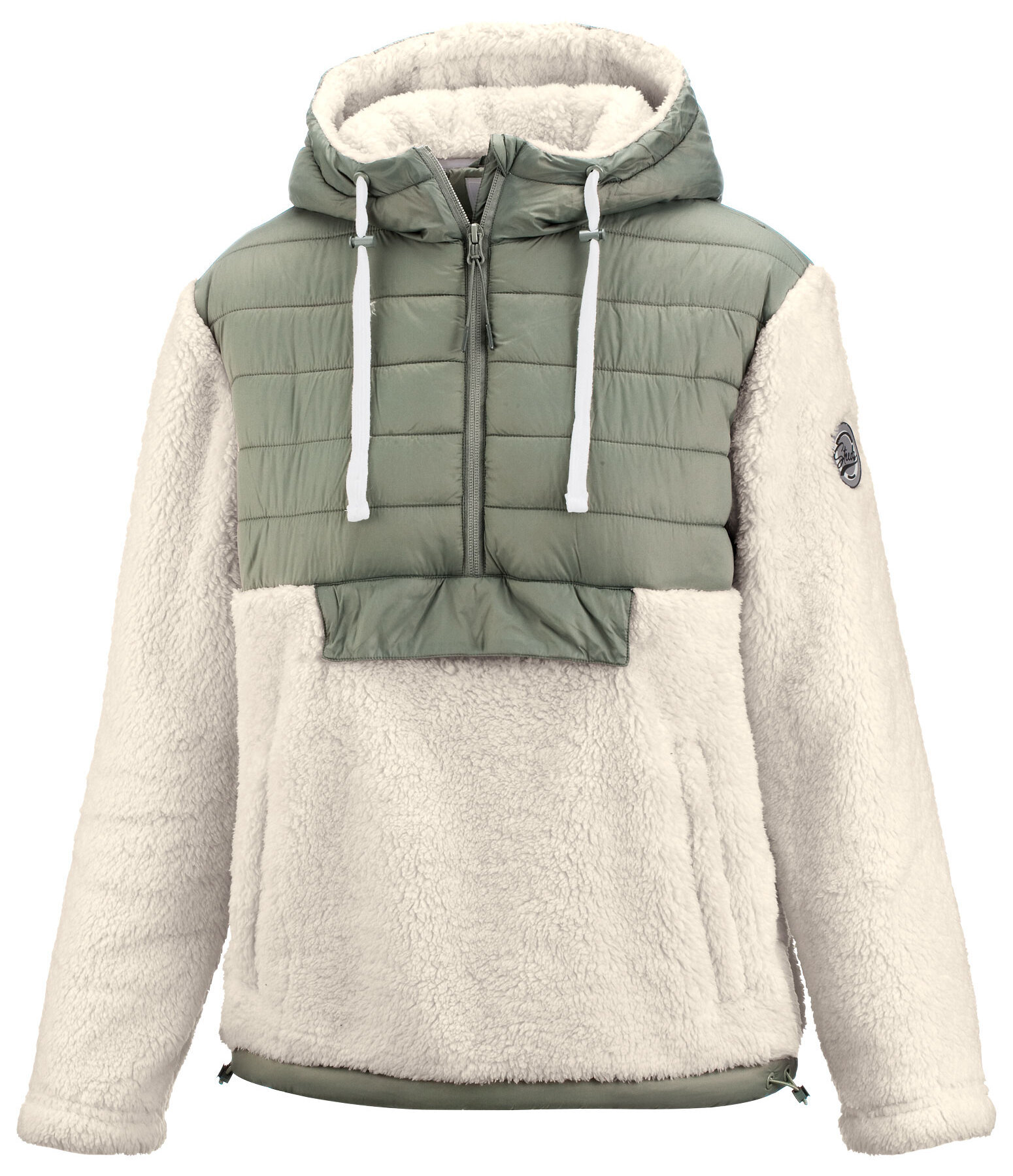 Kapuzen-Teddyfell-Kombijacke Lexi