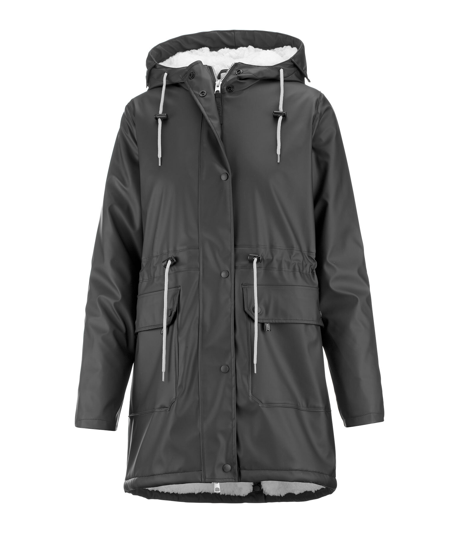 Teddyfleece-Kapuzenregenjacke Stella II