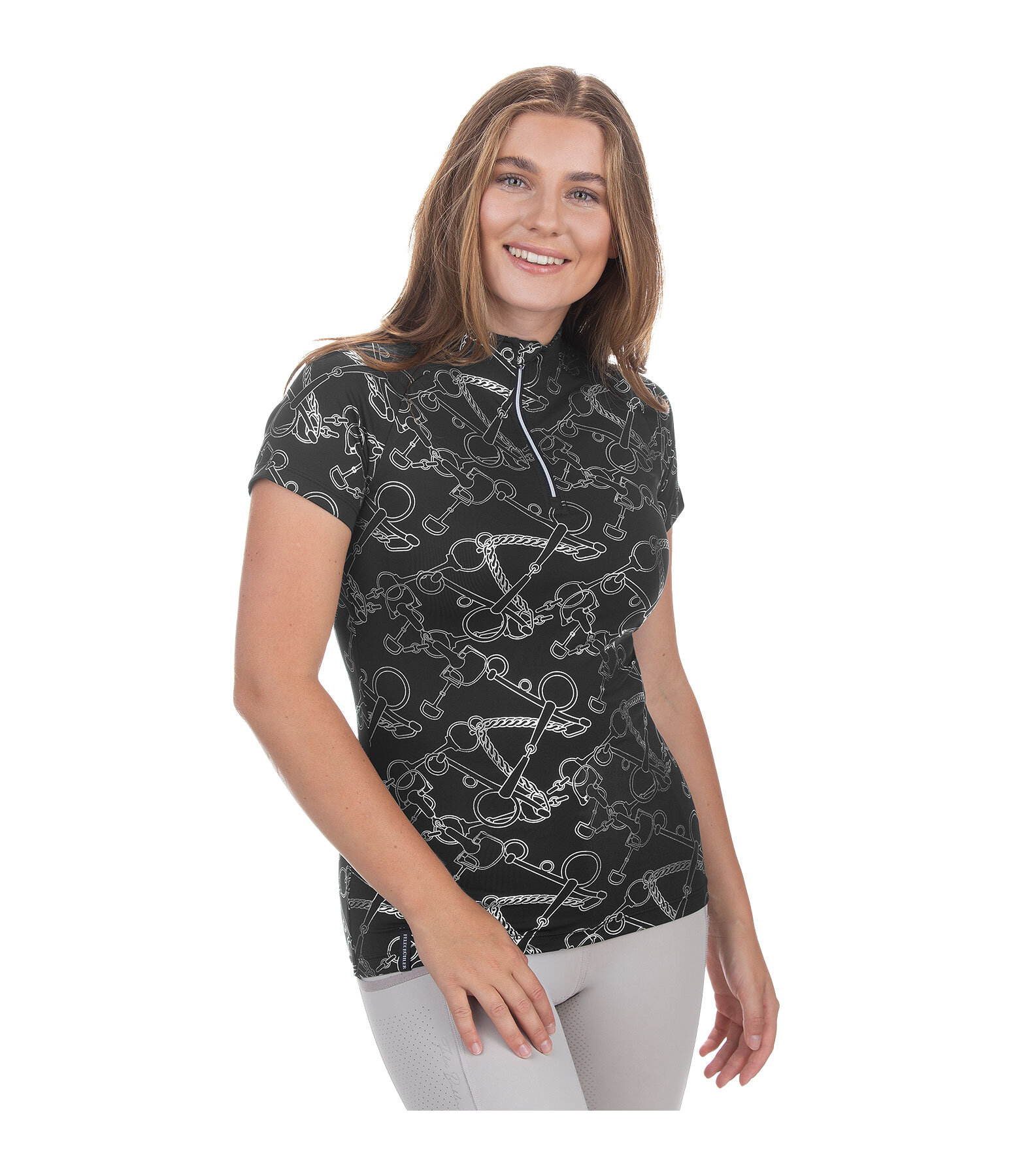 Zip-Funktionsshirt Livia