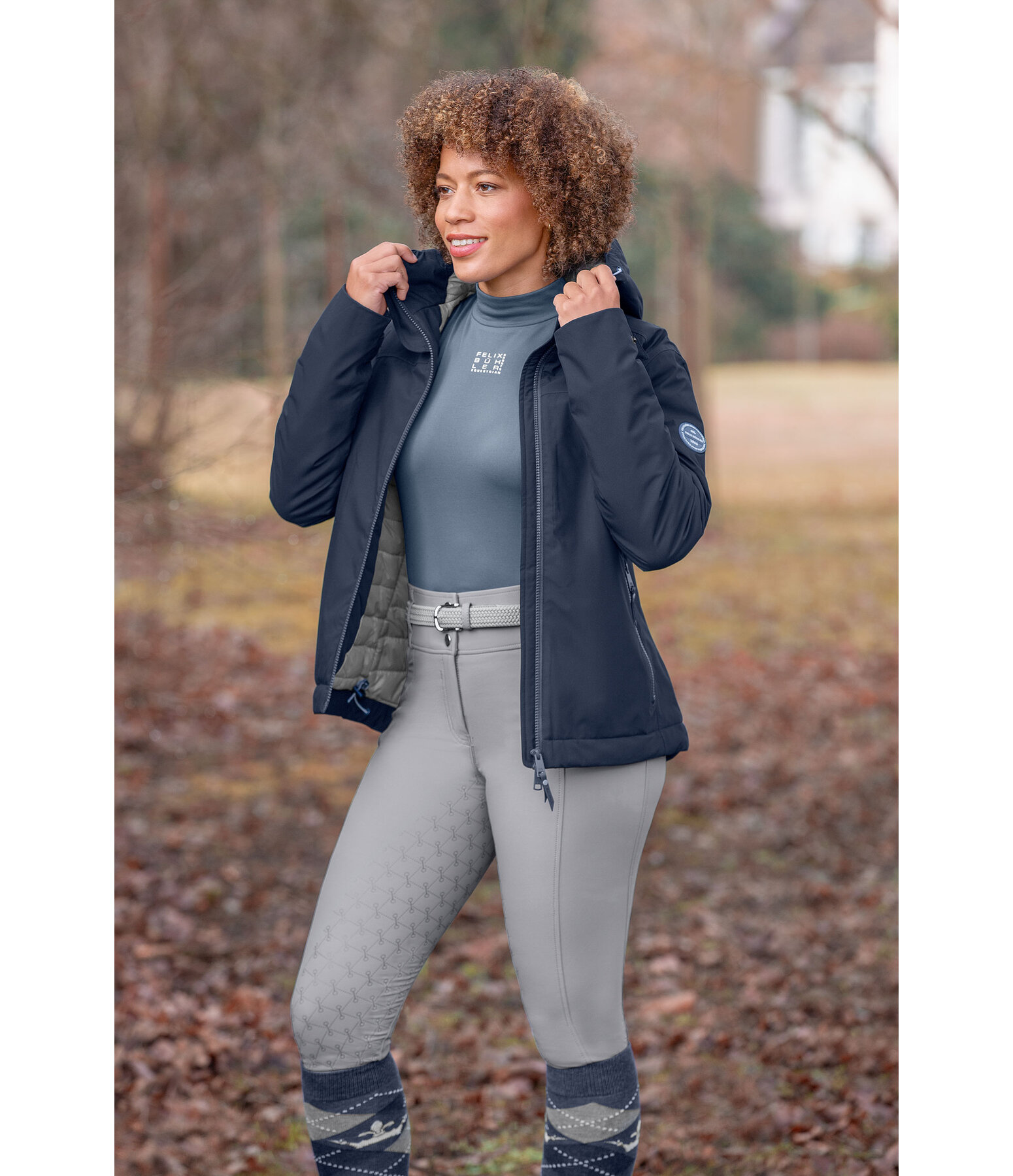 Funktions-Kapuzen-Reitjacke Emelie