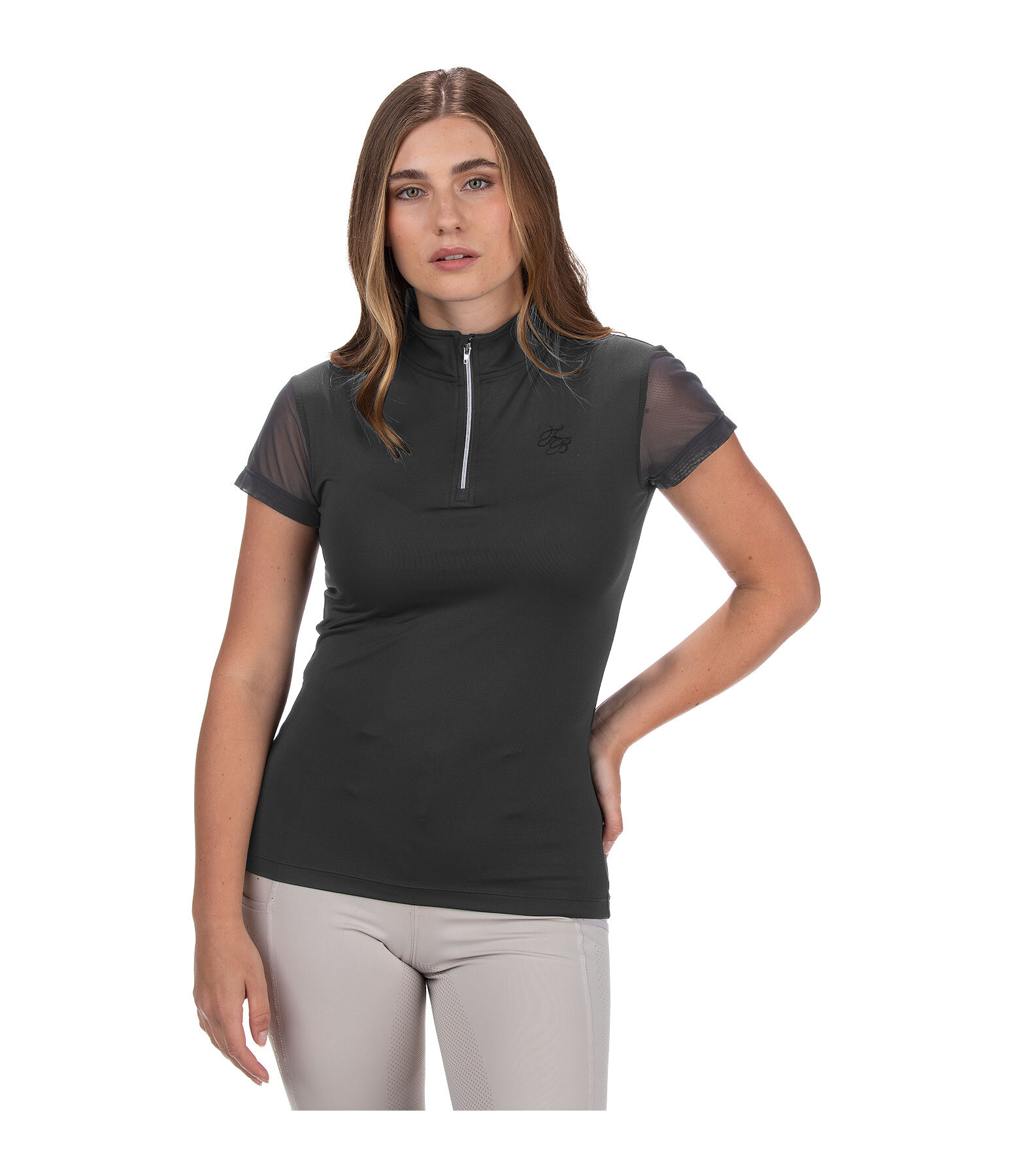 Mesh-Kurzarmshirt Breezy