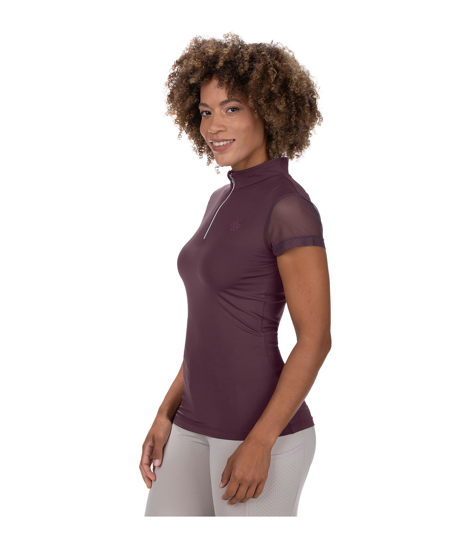 Mesh-Kurzarmshirt Breezy