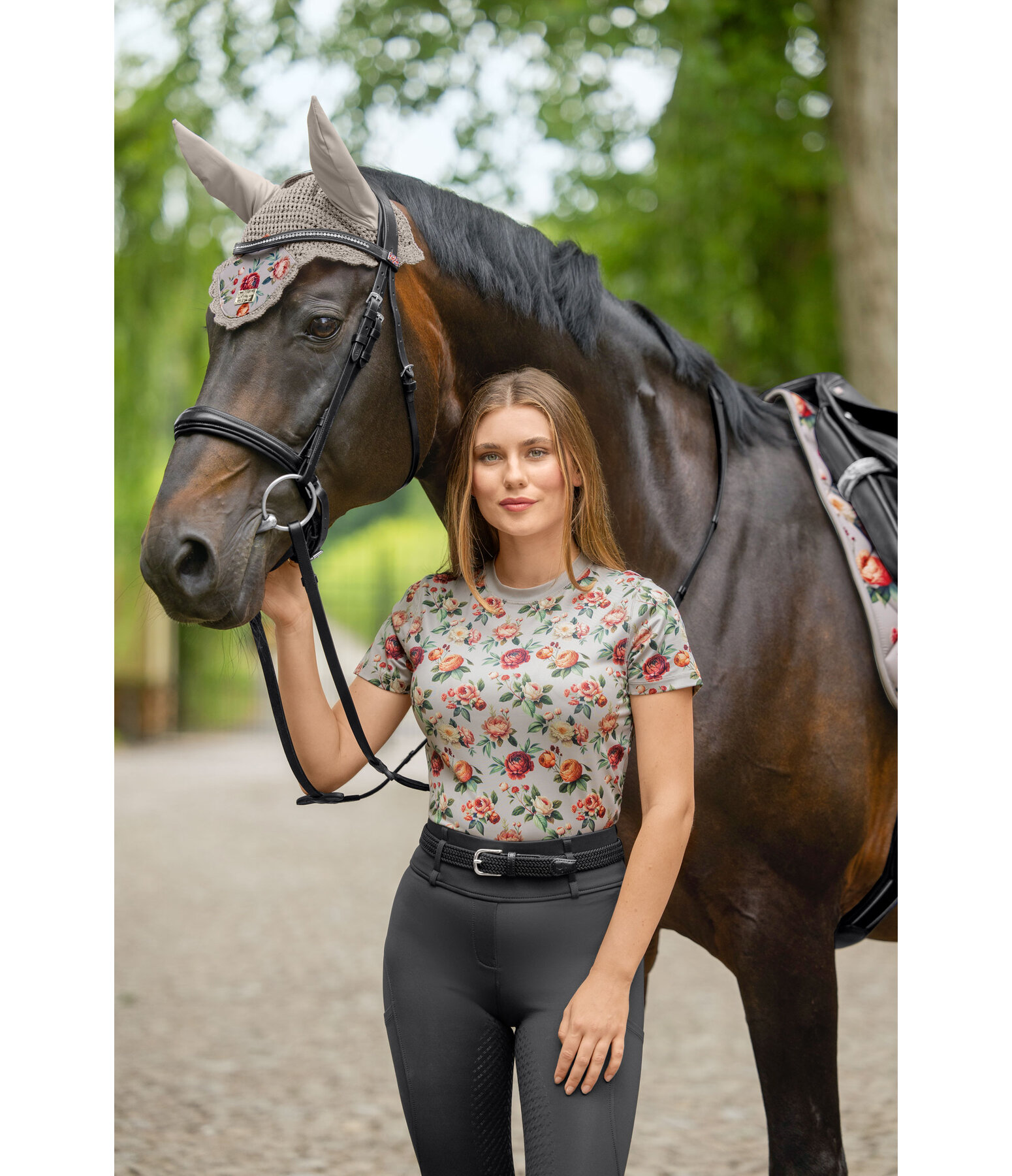 Cropped Funktionsshirt Fleur