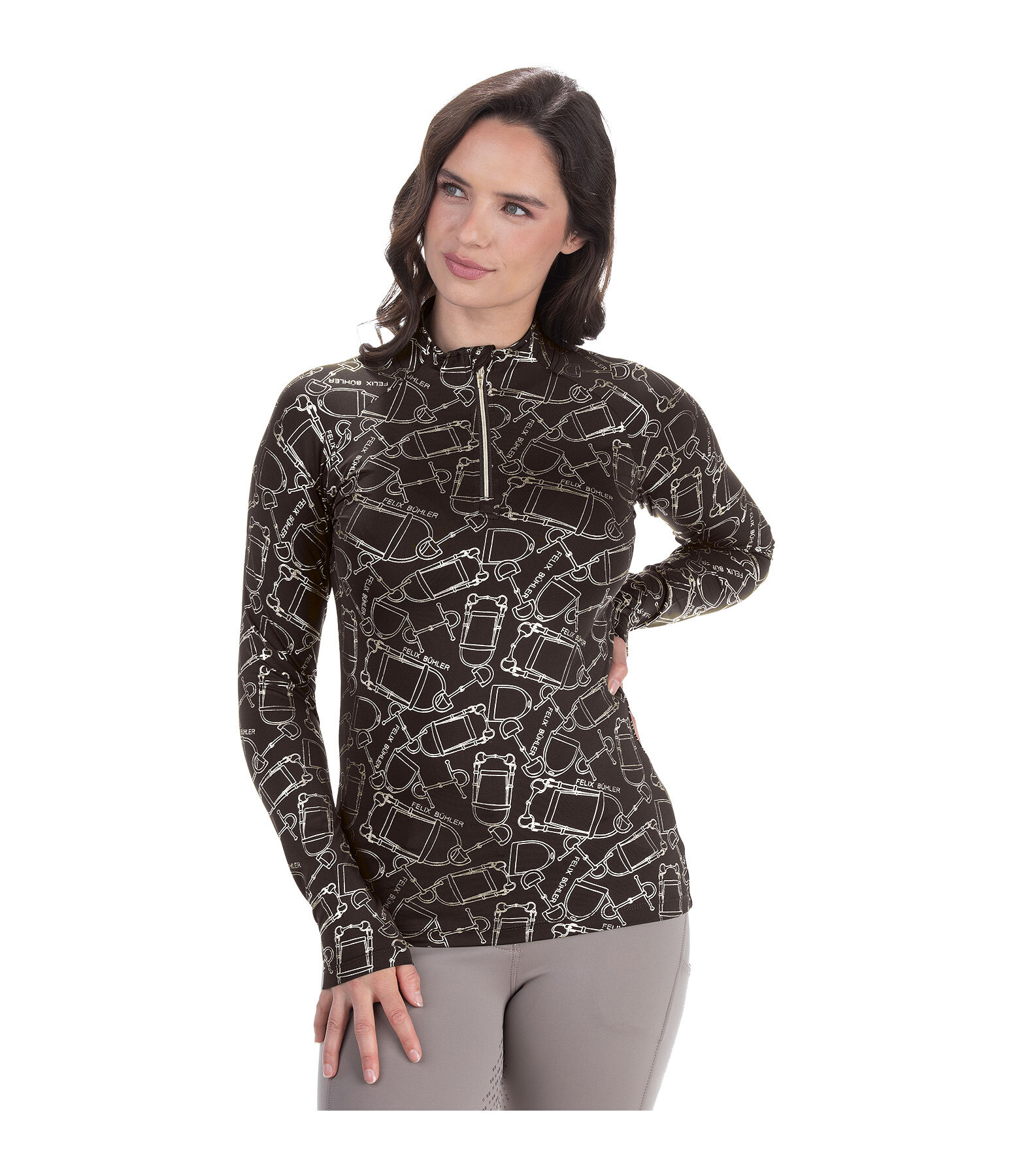 Zip-Funktionsshirt Julia