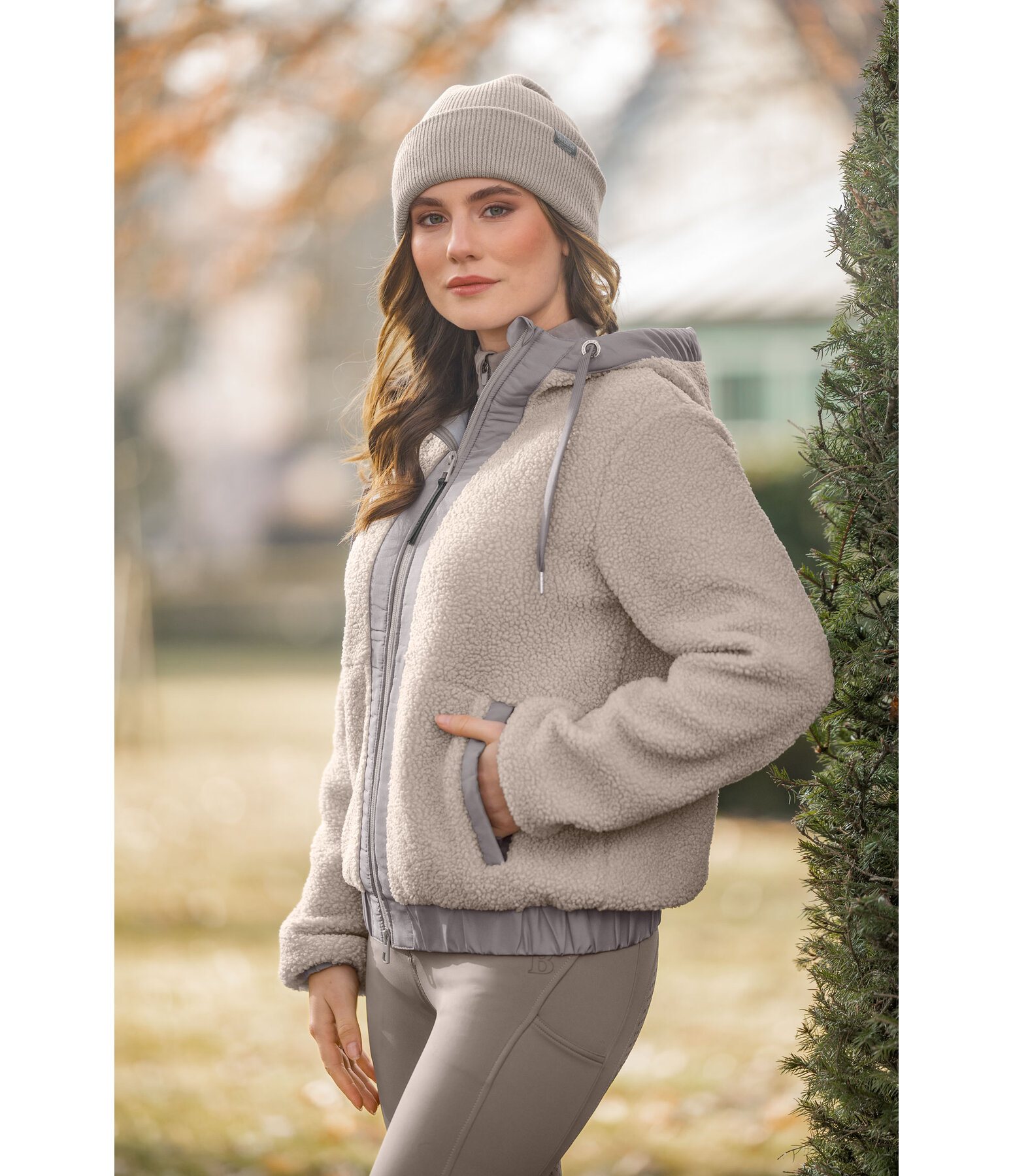 Teddyfleece-Kapuzenjacke Mia