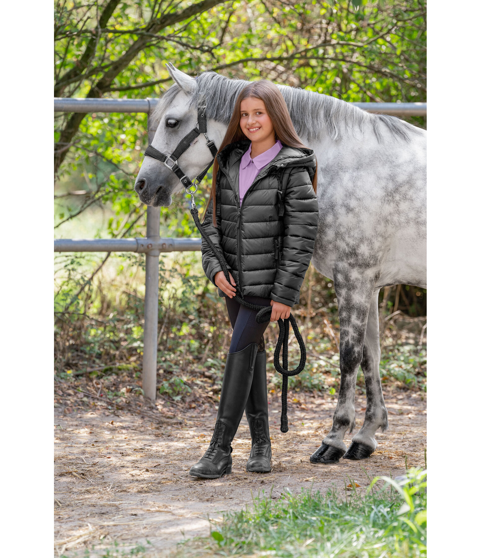 Kinder 2 in 1 Kapuzen-Steppjacke Noemie