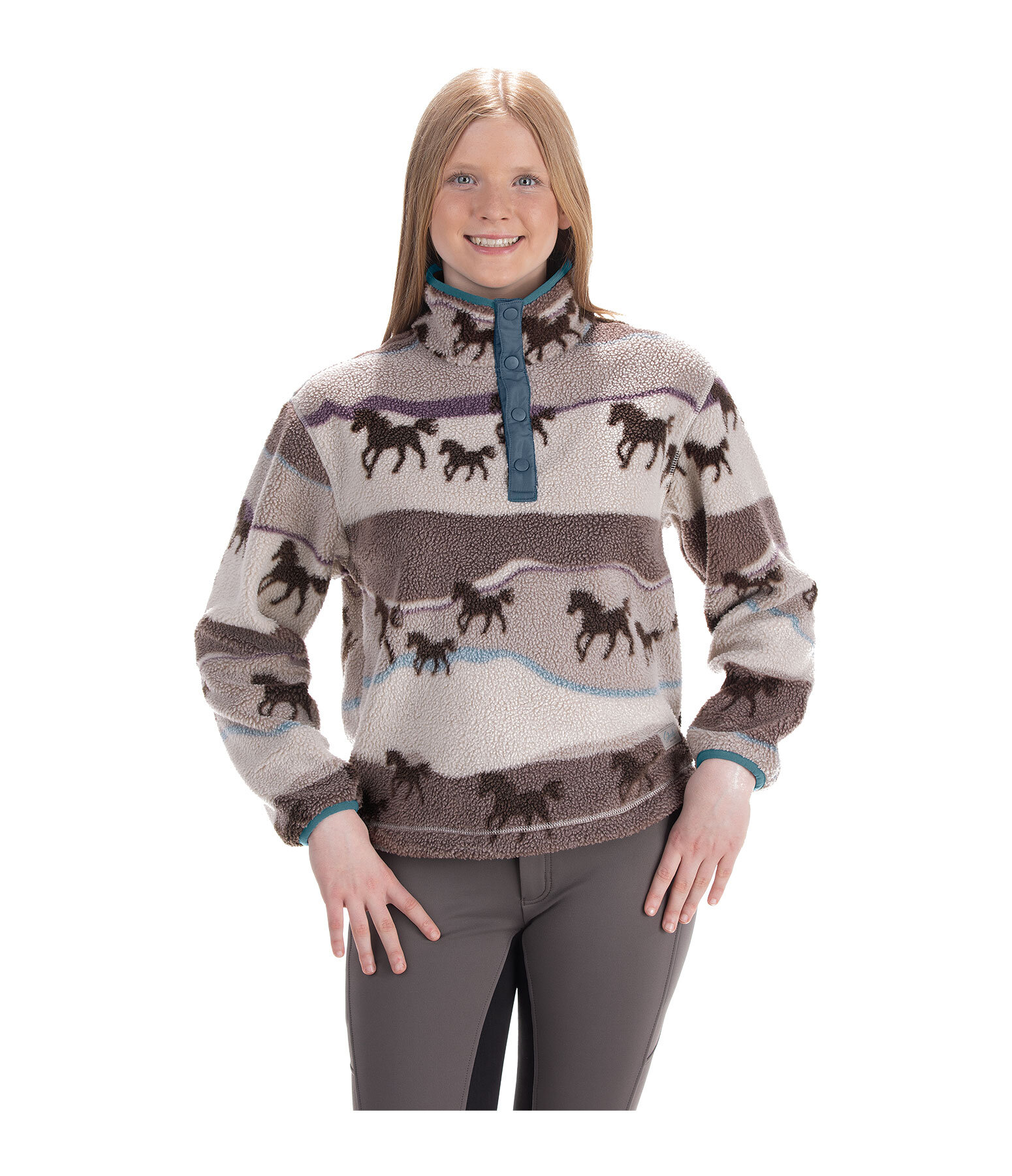 Kinder-Teddyfleece-Pullover Zuri