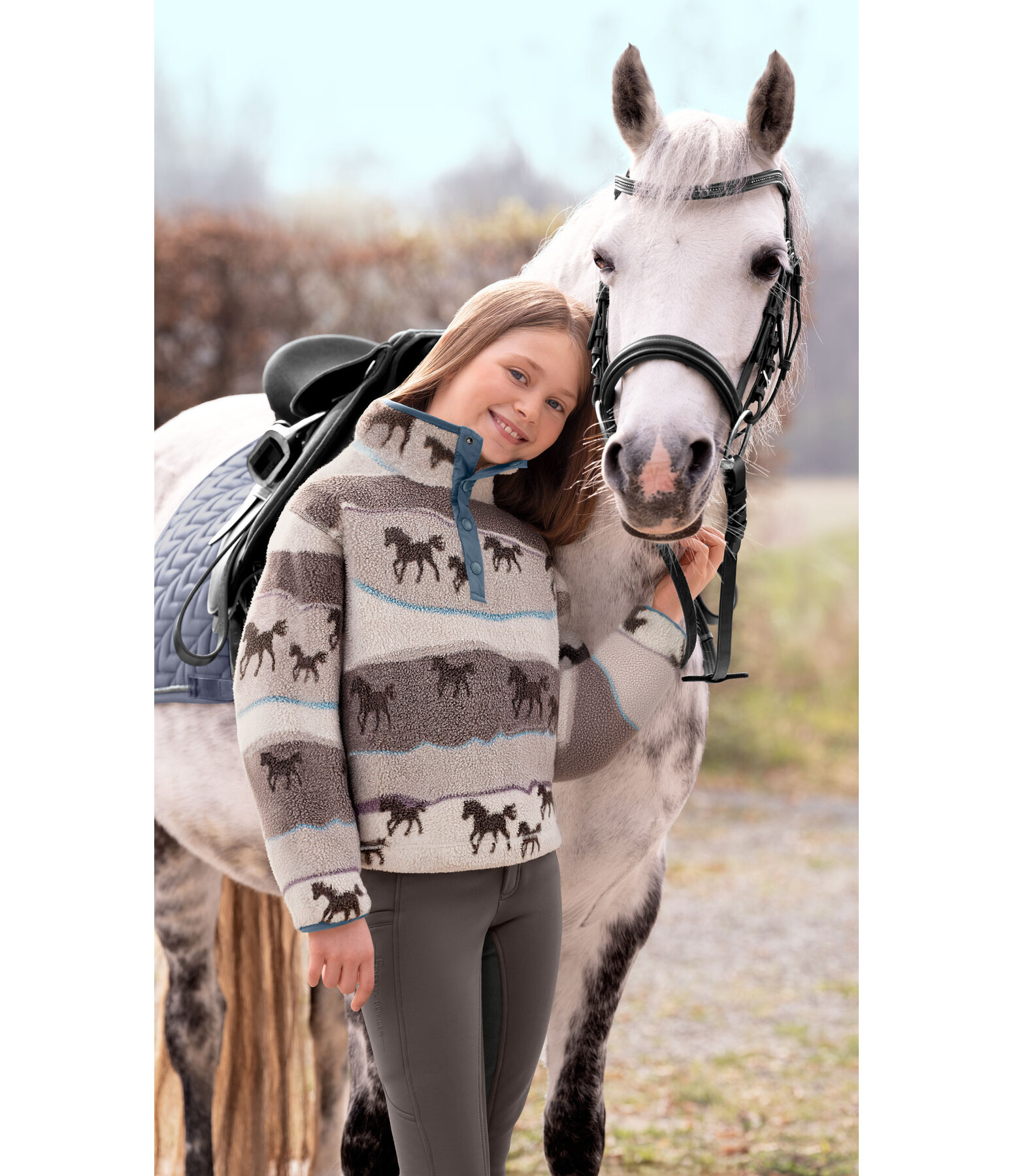 Kinder-Teddyfleece-Pullover Zuri