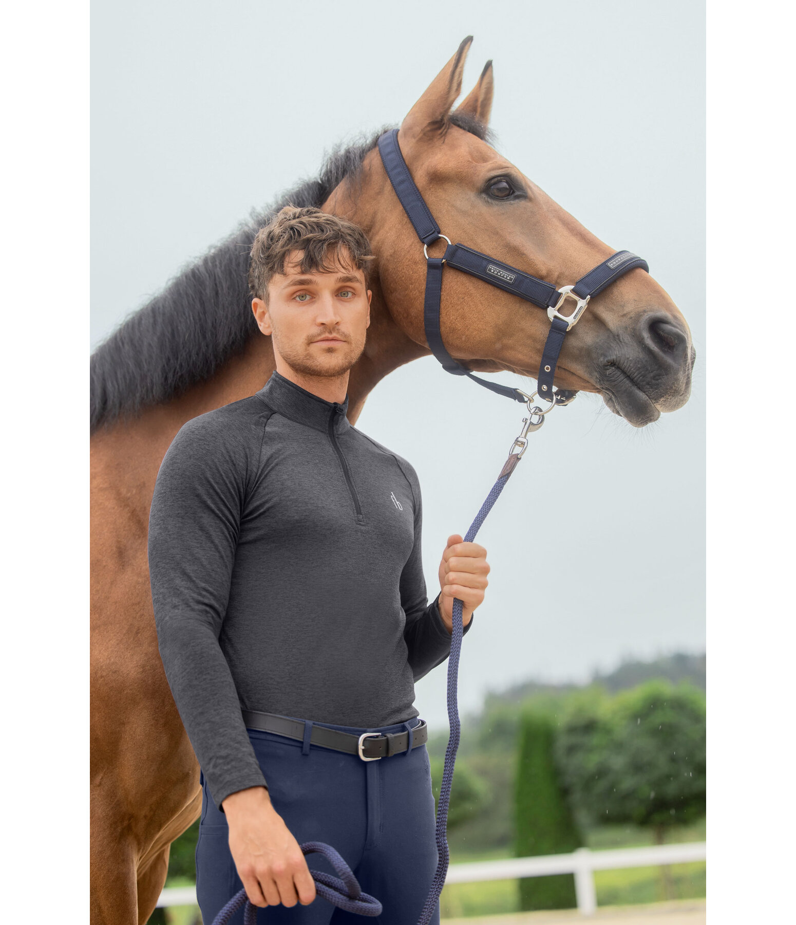 Herren-Performance-Stretch-Langarmshirt Denton