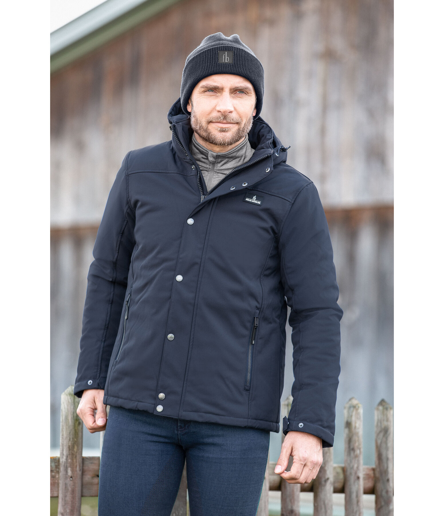 Herren-Winter-Softshell-Reitjacke Bozeman