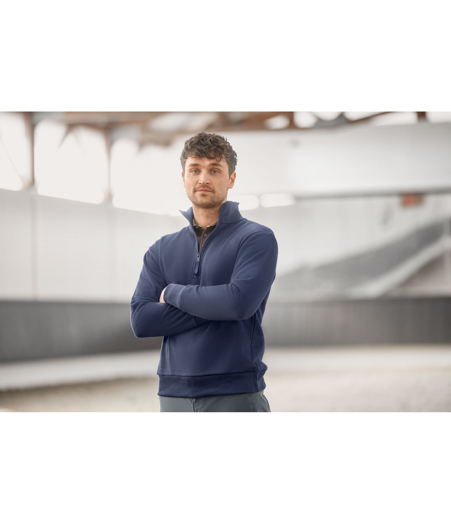 Herren-Sweatshirt mit Rei�verschlusskragen Portland