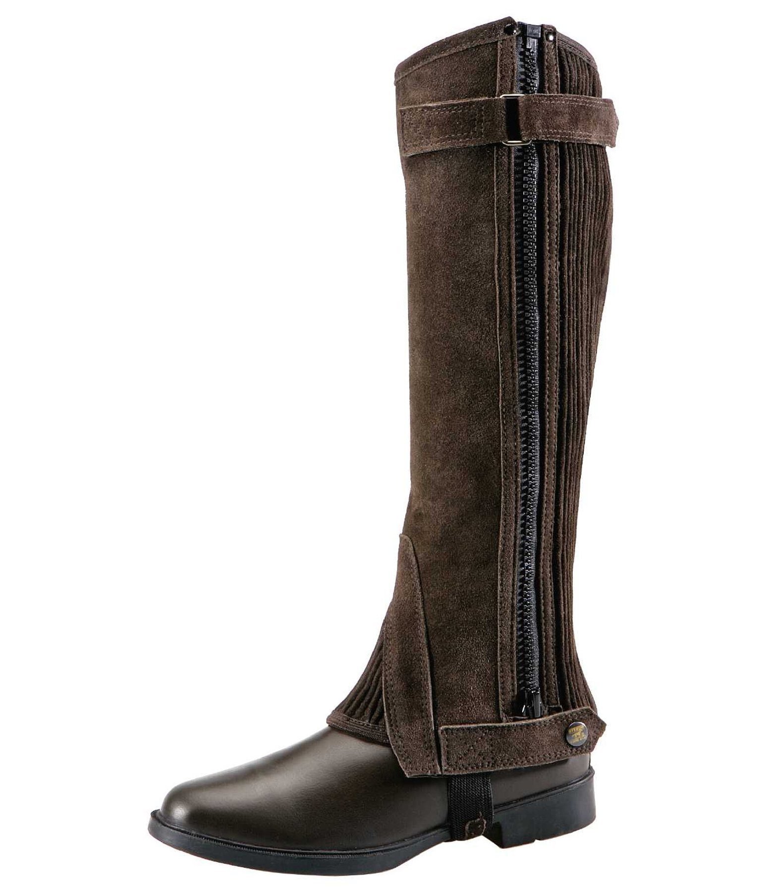 AK Wesley Halbchaps Aus Wildleder | Reitchaps Mit Stretcheinsätzen | Unisex