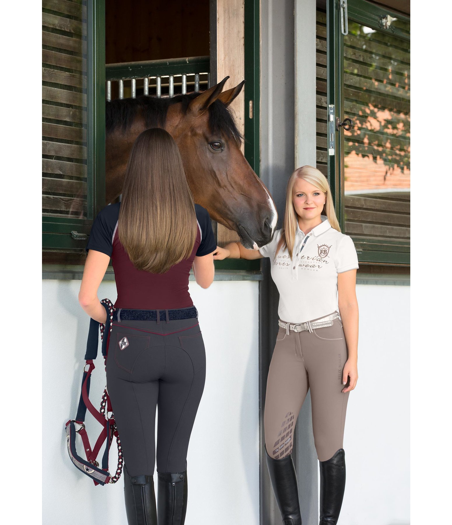 Grip-Kniebesatzreithose Teresa
