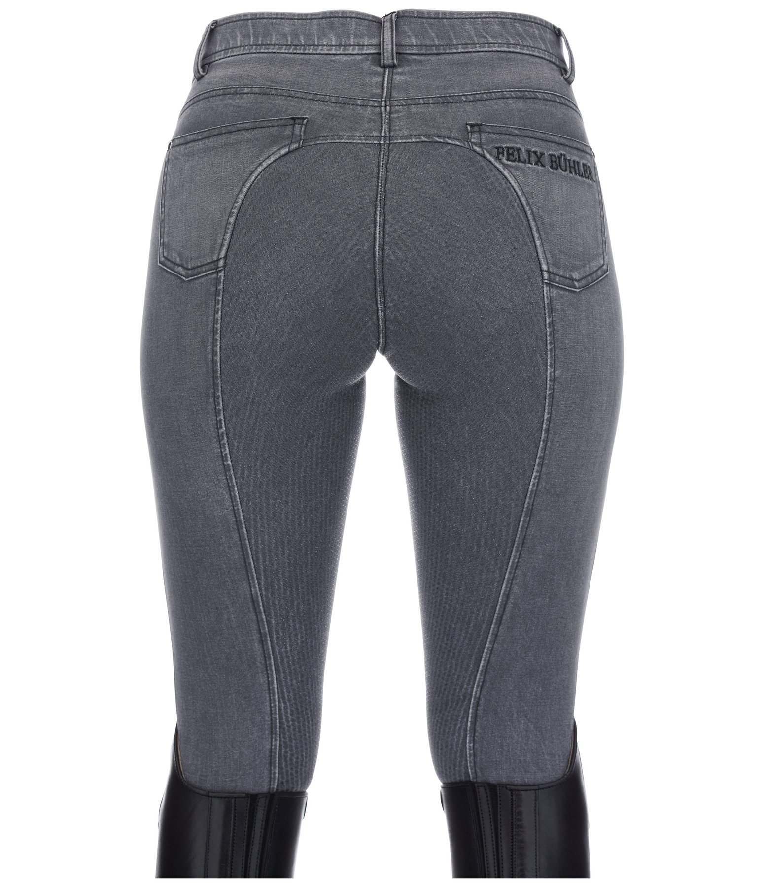 Denim-Grip-Vollbesatz-Reithose Linea