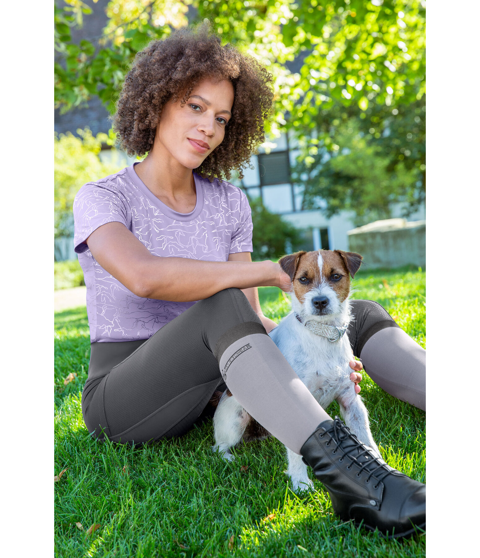 Grip-Reitleggings Mesh Lola