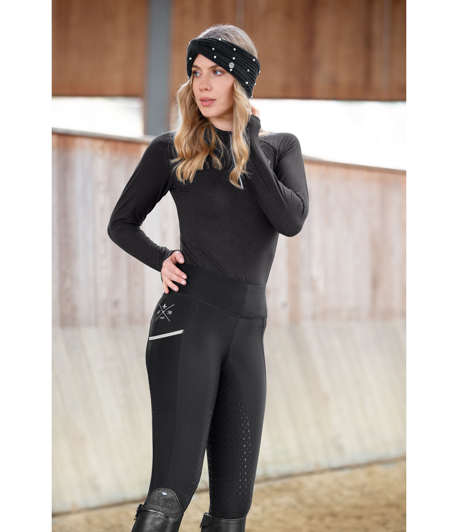 Grip-Vollbesatz-Reitleggings Liliana Compression